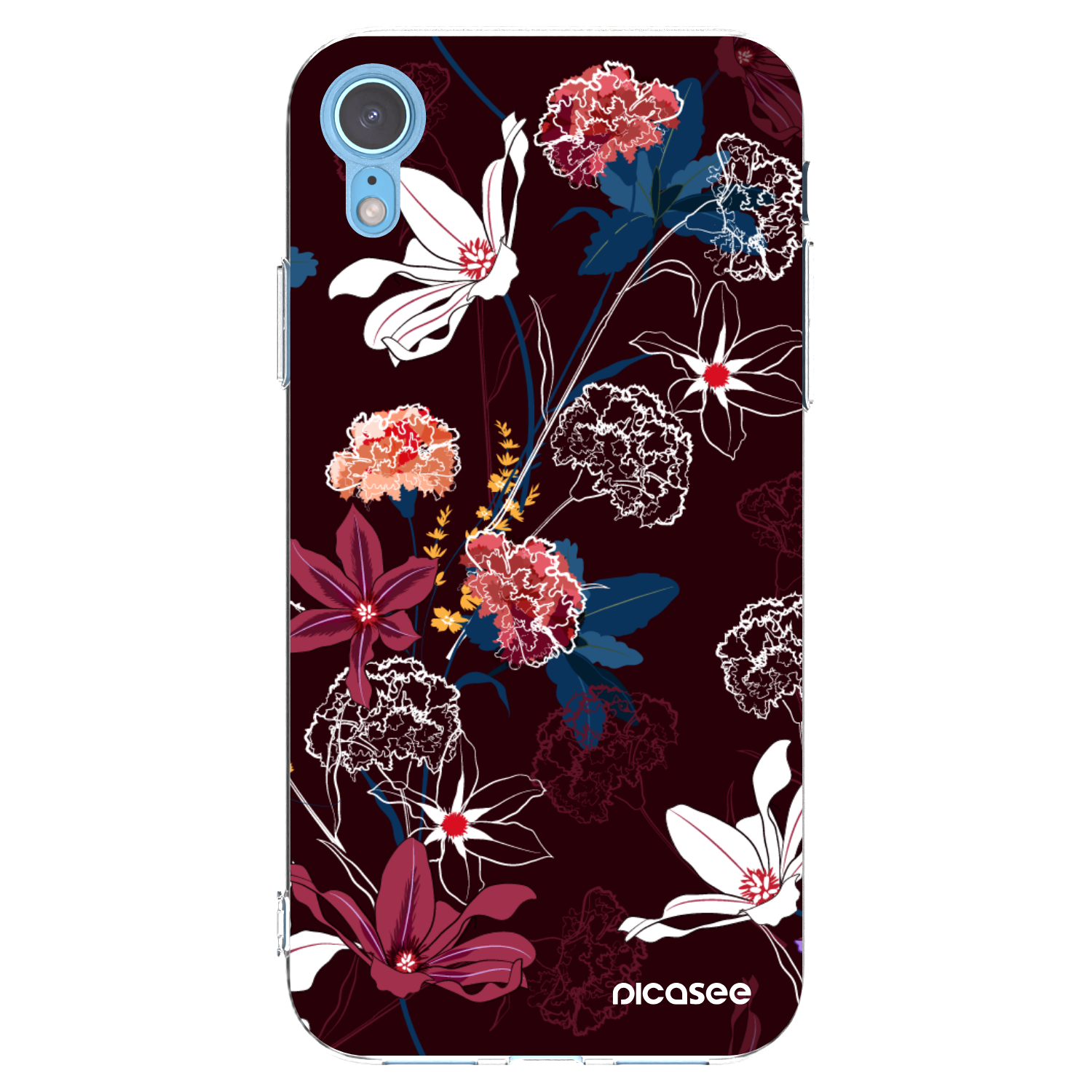Picasee husă transparentă din silicon pentru Apple iPhone XR - Dark Meadow
