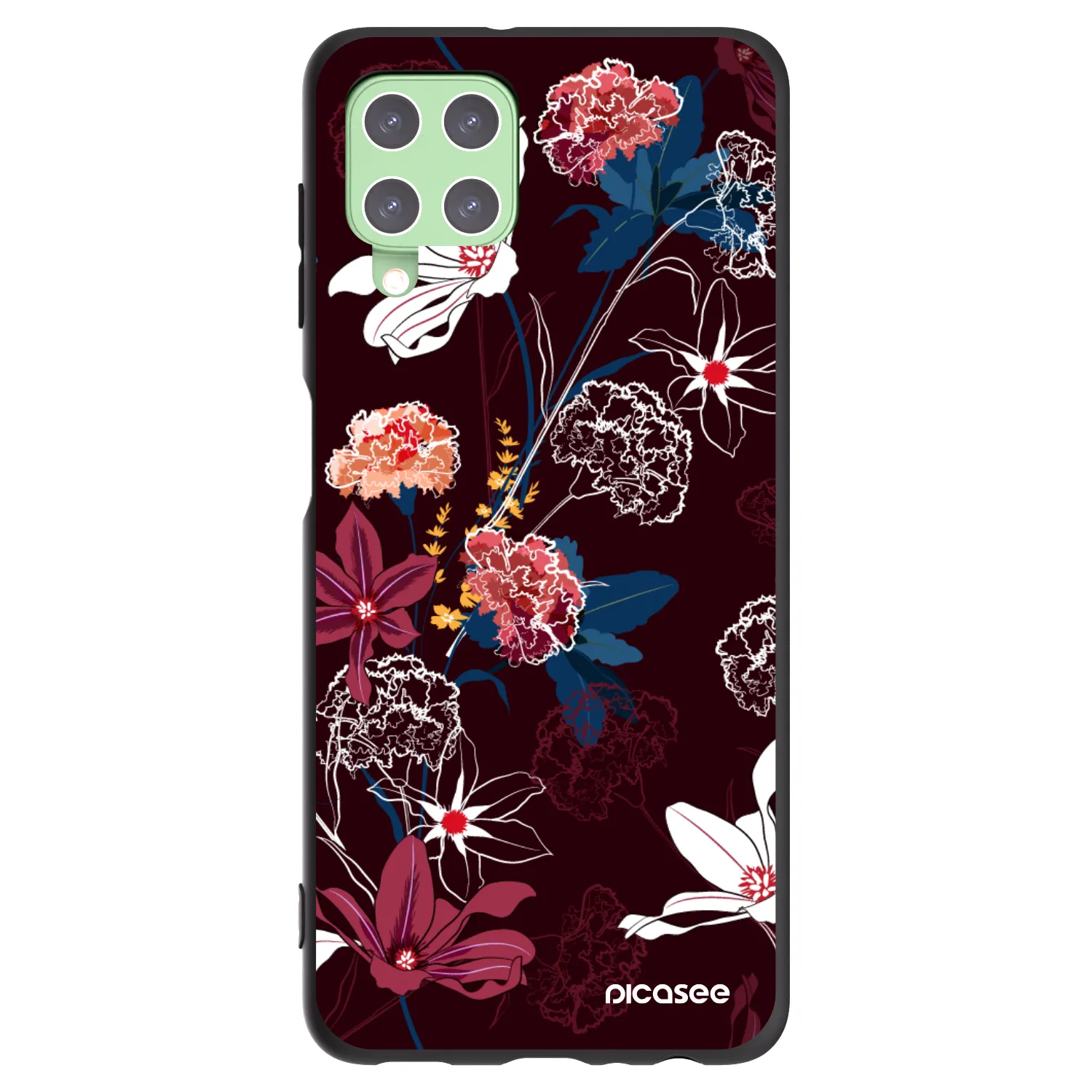 Picasee husă neagră din silicon pentru Samsung Galaxy A22 A225F 4G - Dark Meadow