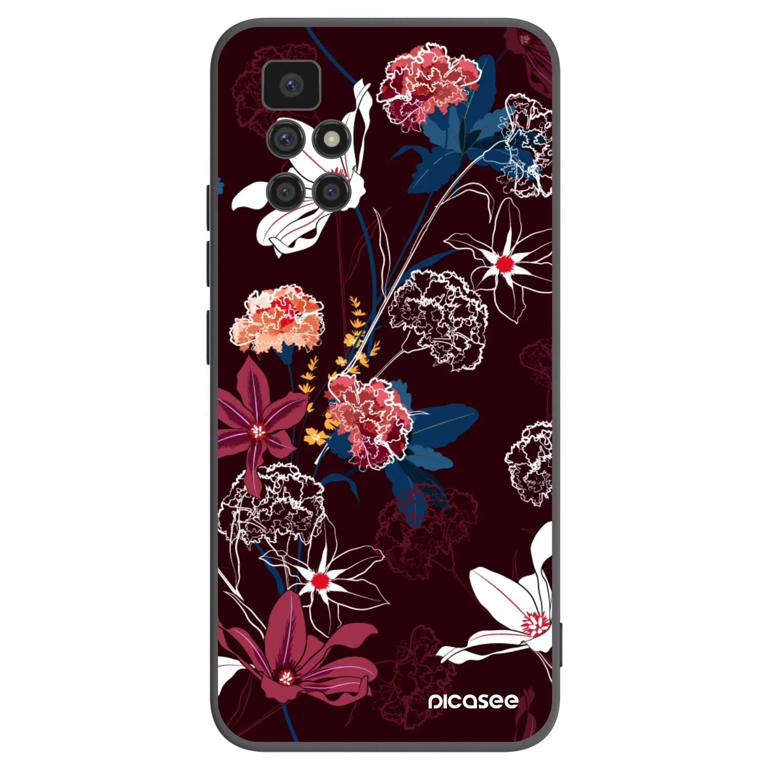 Picasee husă neagră din silicon pentru Xiaomi Redmi 10 - Dark Meadow