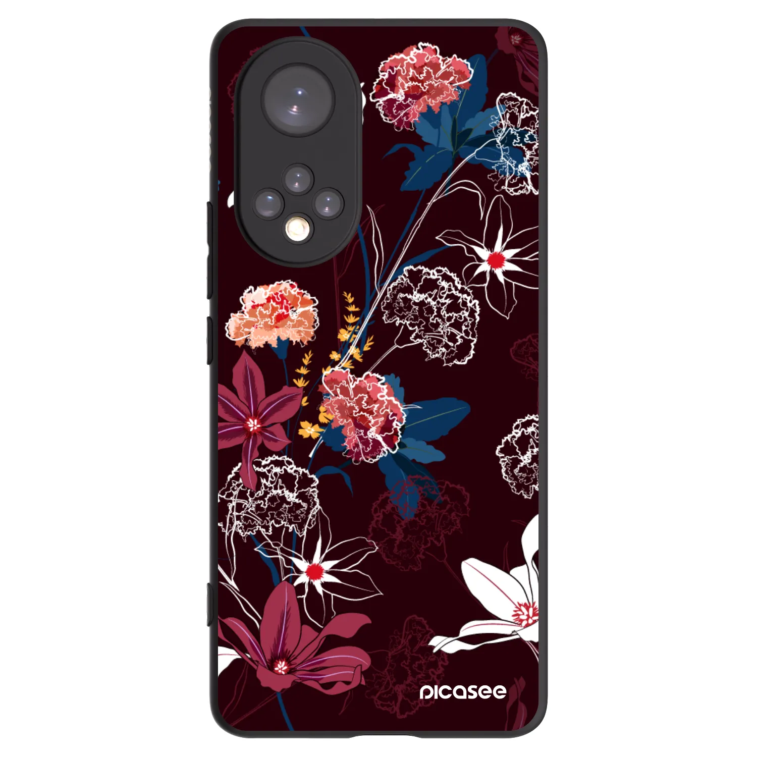 Picasee husă neagră din silicon pentru Huawei Nova 9 - Dark Meadow