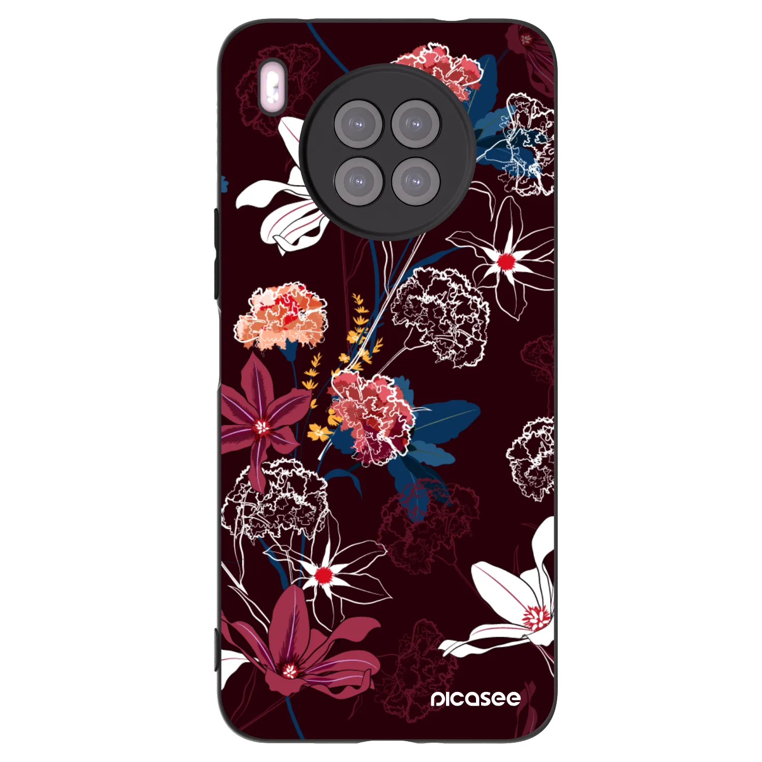Picasee husă neagră din silicon pentru Huawei Nova 8i - Dark Meadow