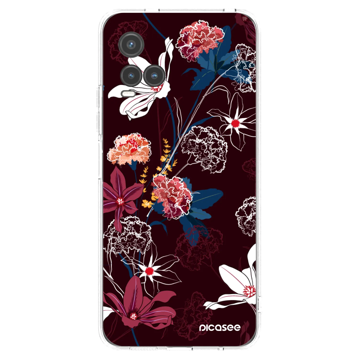 Picasee husă transparentă din silicon pentru Vivo Y33s - Dark Meadow