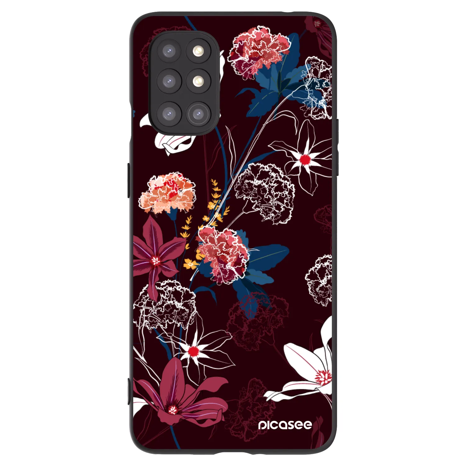 Picasee husă neagră din silicon pentru OnePlus 8T - Dark Meadow