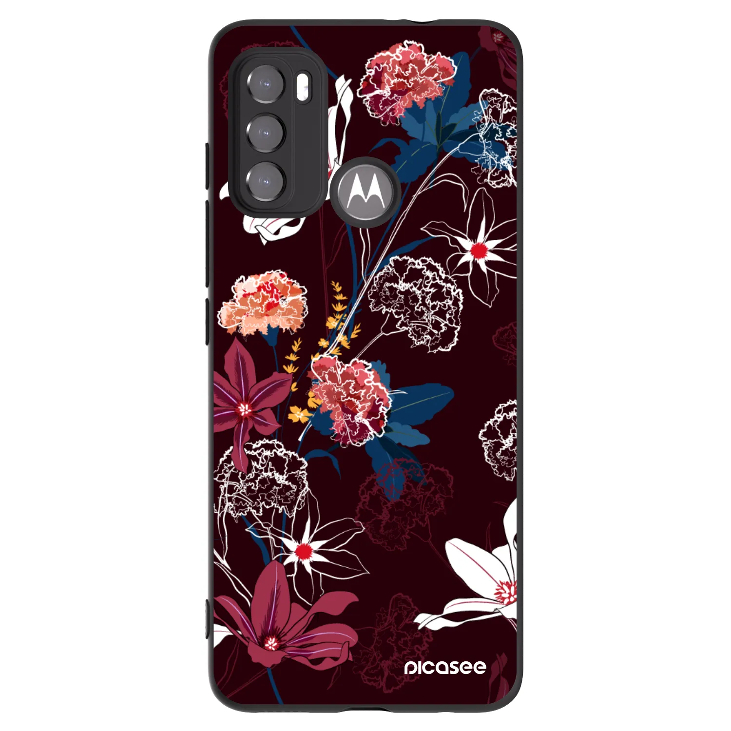 Picasee husă neagră din silicon pentru Motorola Moto G60 - Dark Meadow