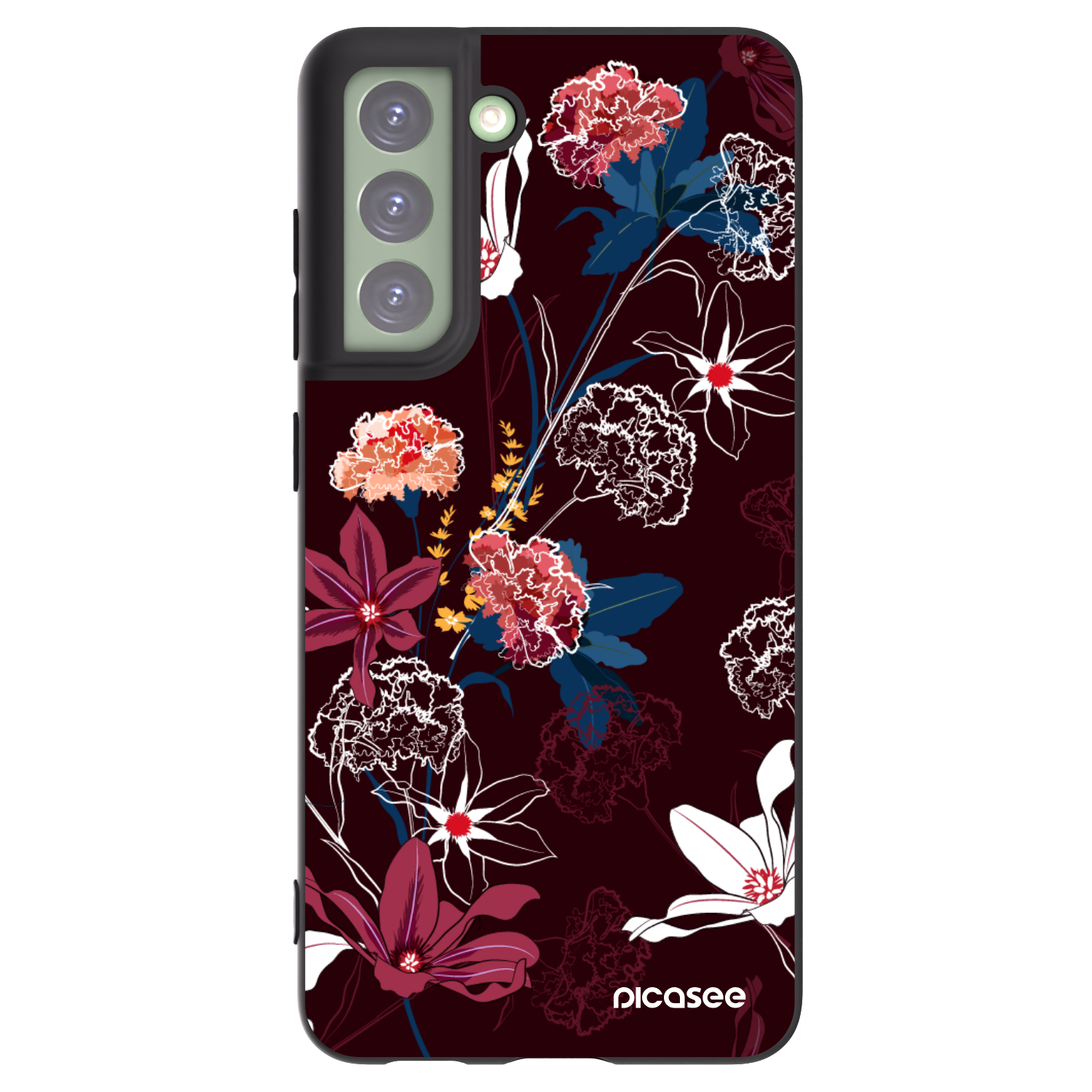 Picasee husă neagră din silicon pentru Samsung Galaxy S21 FE 5G - Dark Meadow