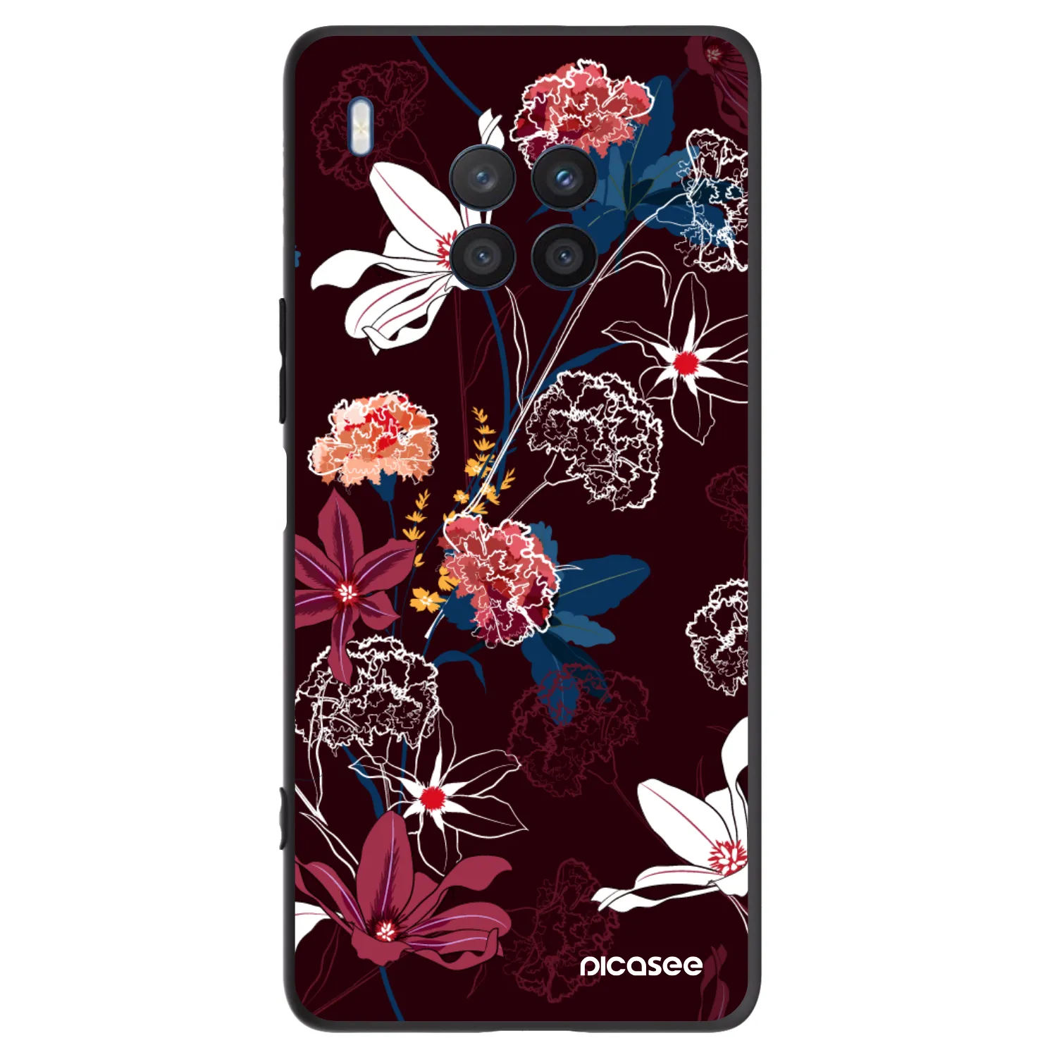 Picasee husă neagră din silicon pentru Honor 50 Lite - Dark Meadow