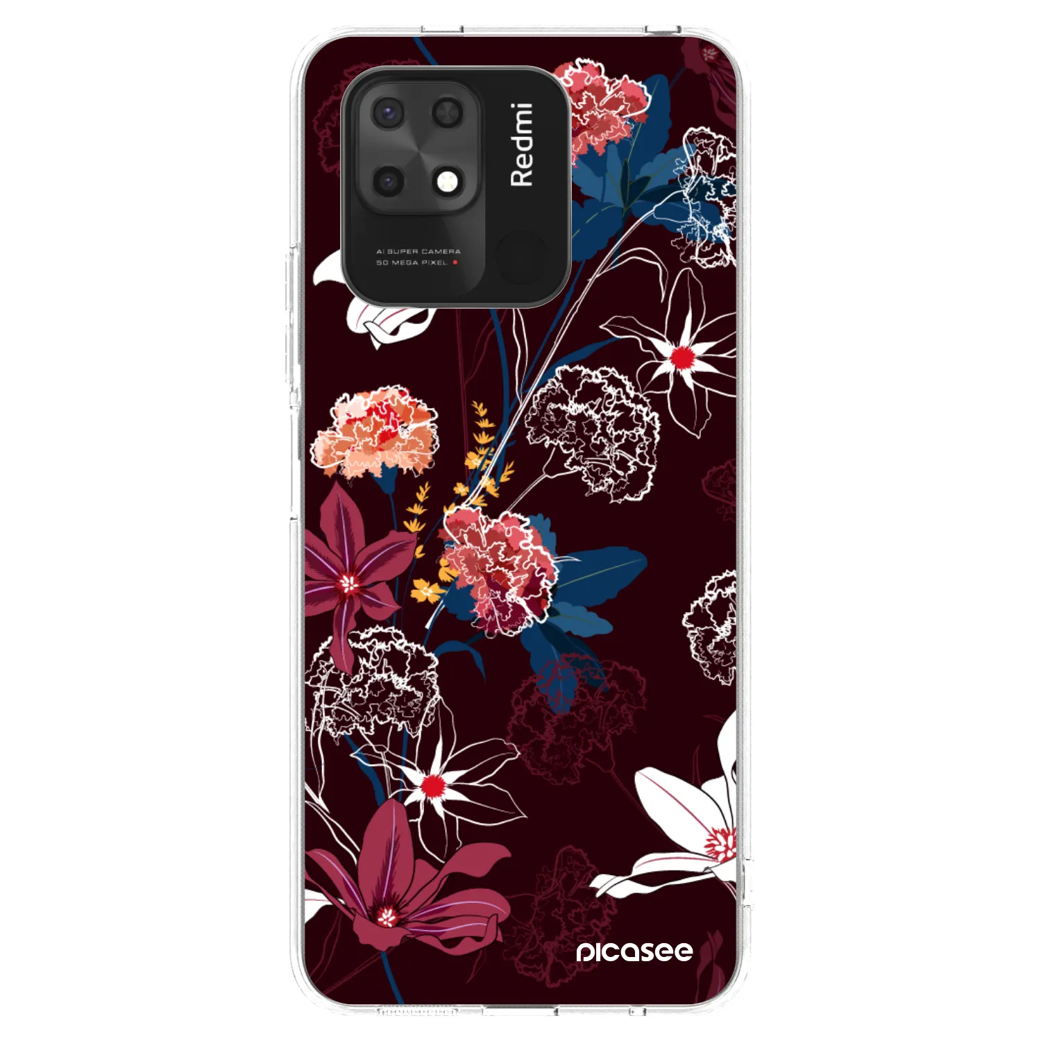 Picasee husă transparentă din silicon pentru Xiaomi Redmi 10C - Dark Meadow