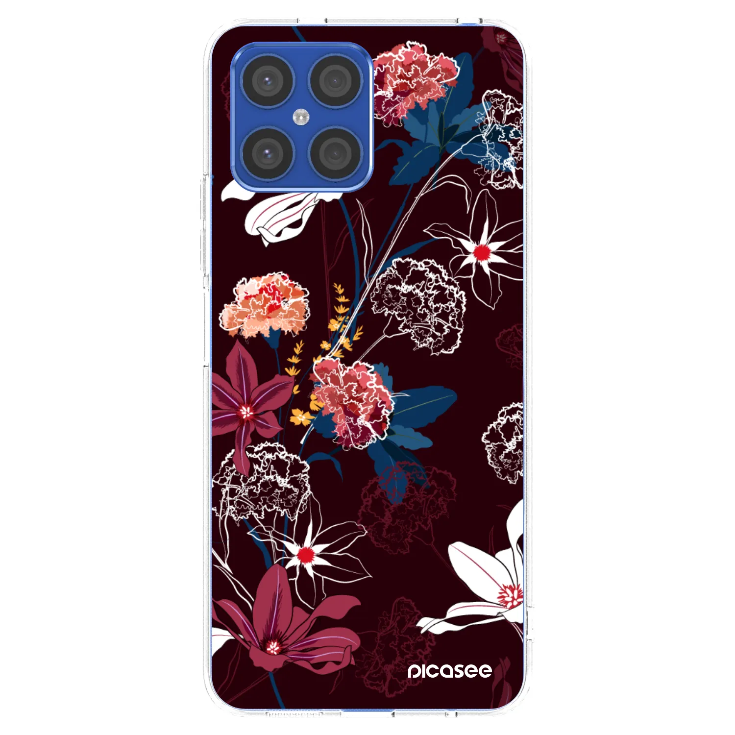 Picasee husă transparentă din silicon pentru Honor X8 4G - Dark Meadow