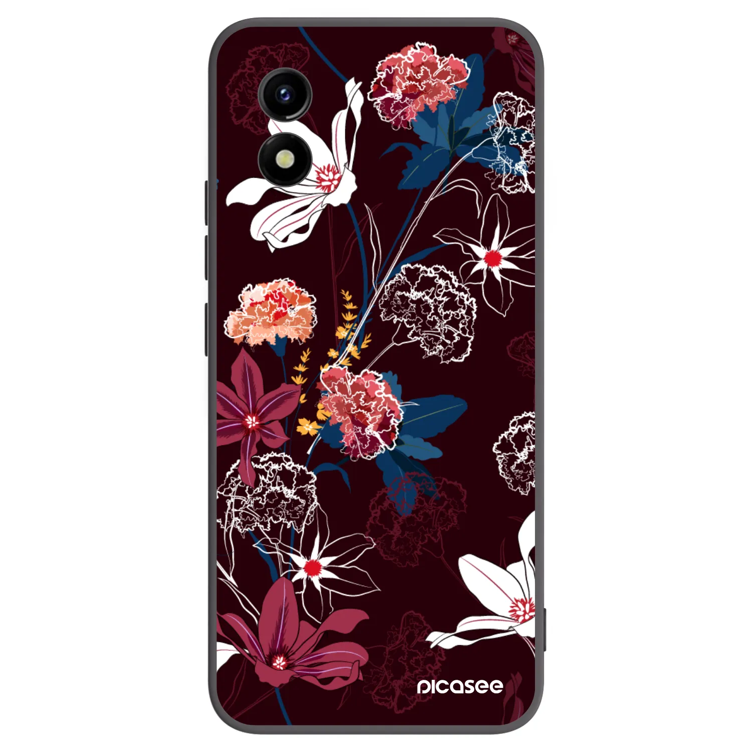 Picasee husă neagră din silicon pentru Vivo Y01 - Dark Meadow