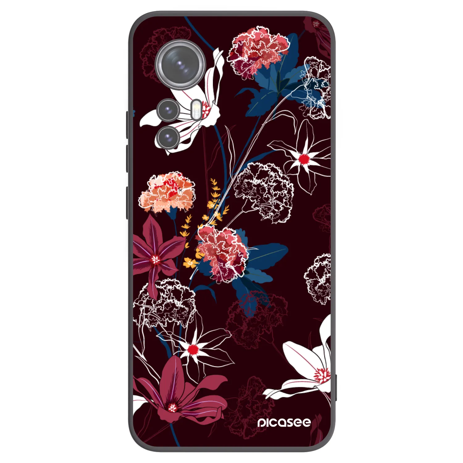 Picasee husă neagră din silicon pentru Xiaomi 12X - Dark Meadow