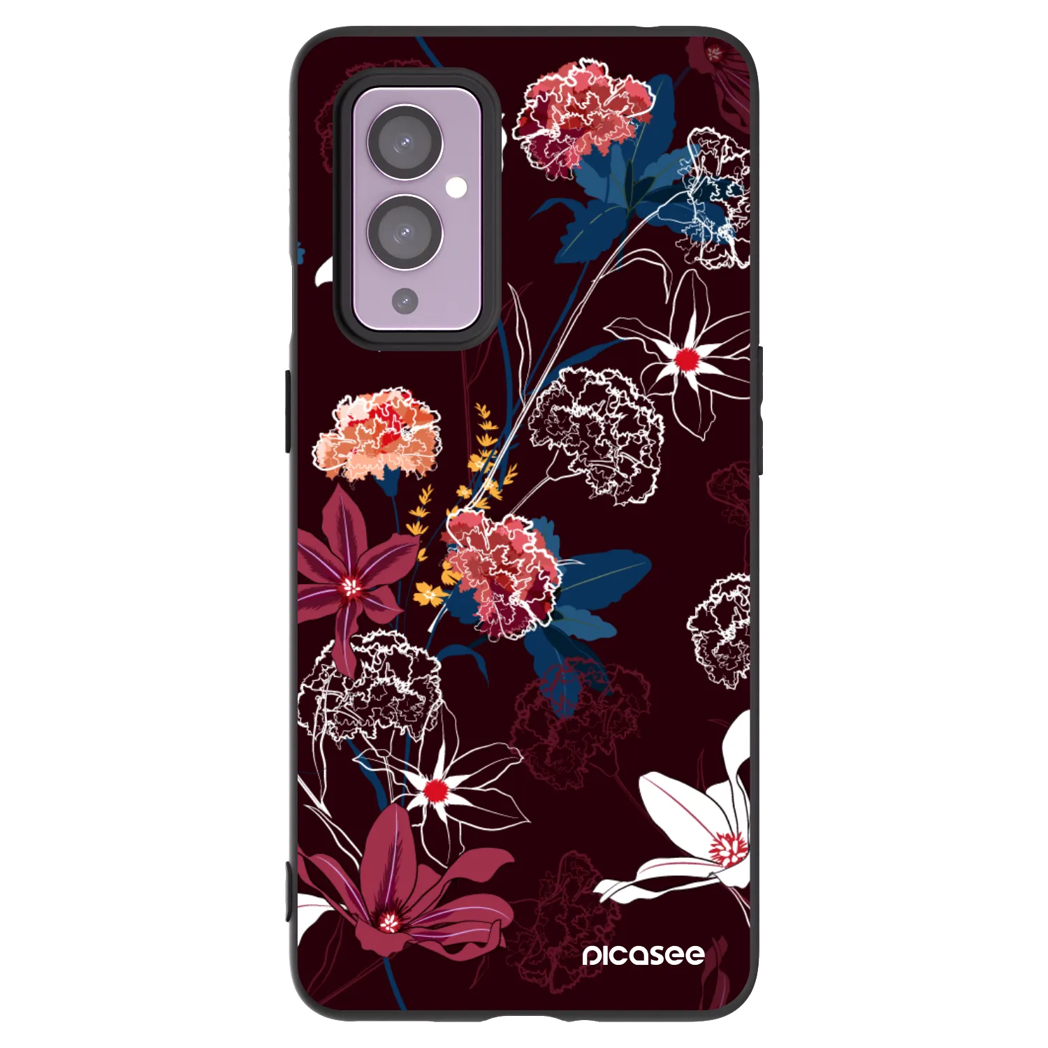 Picasee husă neagră din silicon pentru OnePlus 9 - Dark Meadow