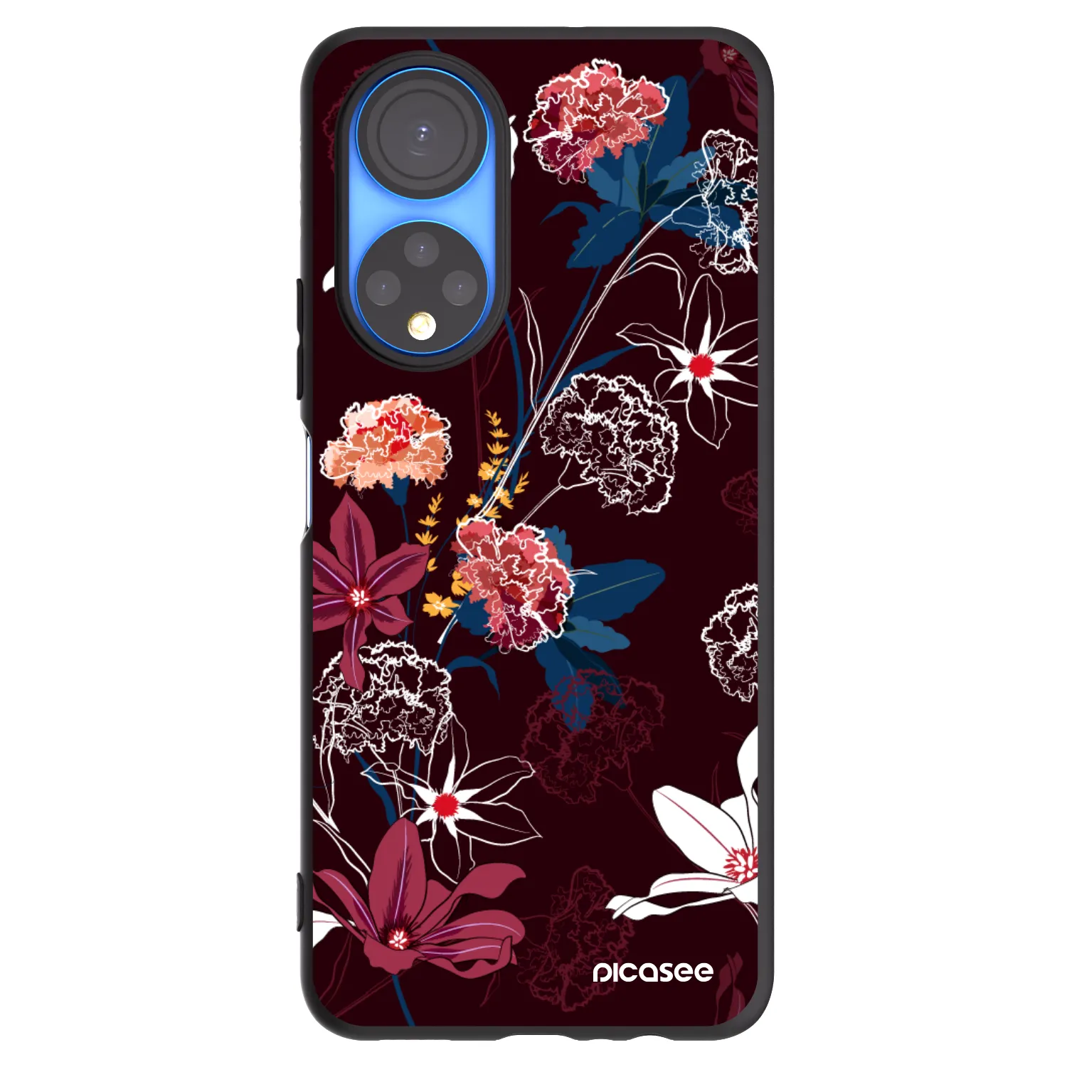 Picasee husă neagră din silicon pentru Honor X7 - Dark Meadow