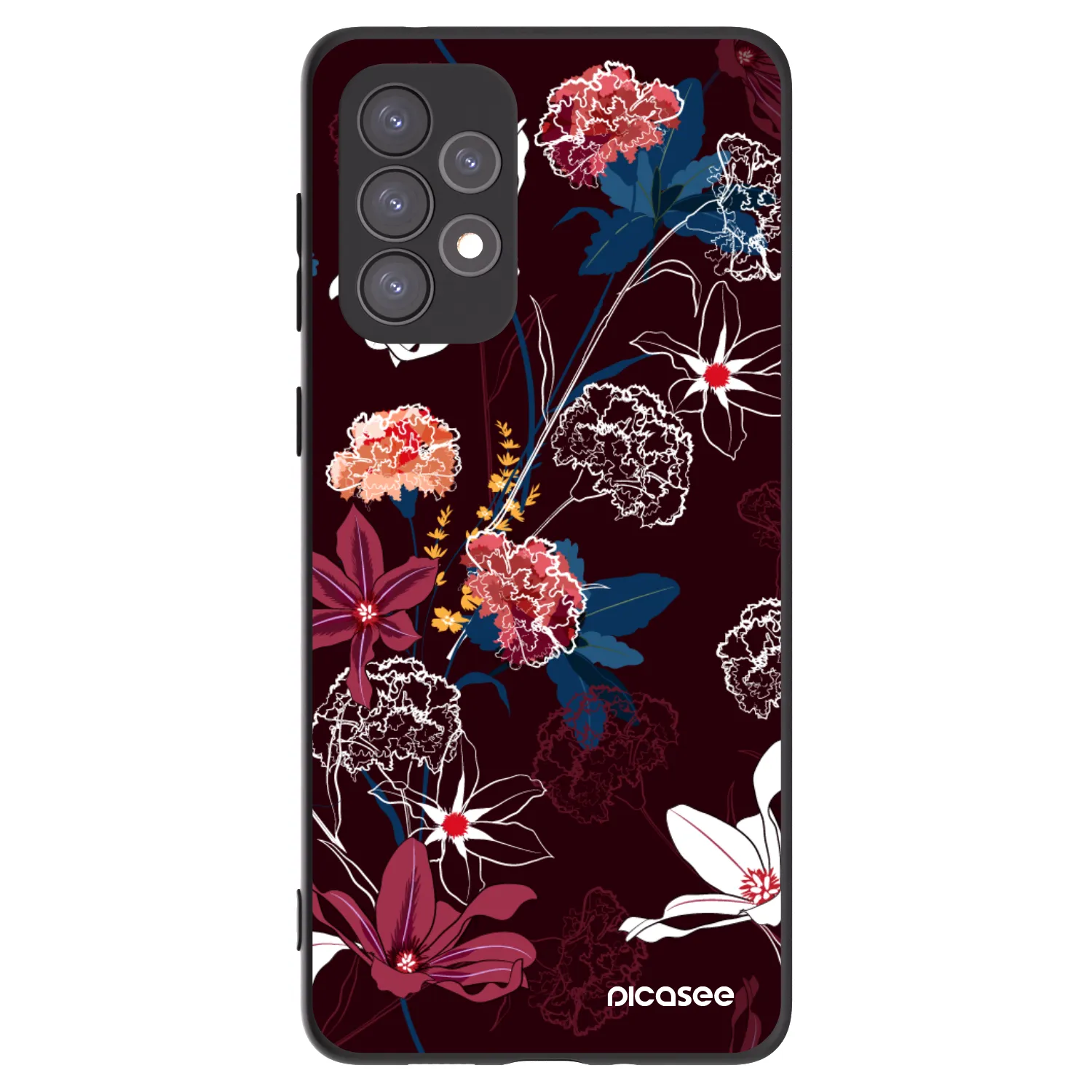 Picasee husă neagră din silicon pentru Samsung Galaxy A73 5G - Dark Meadow