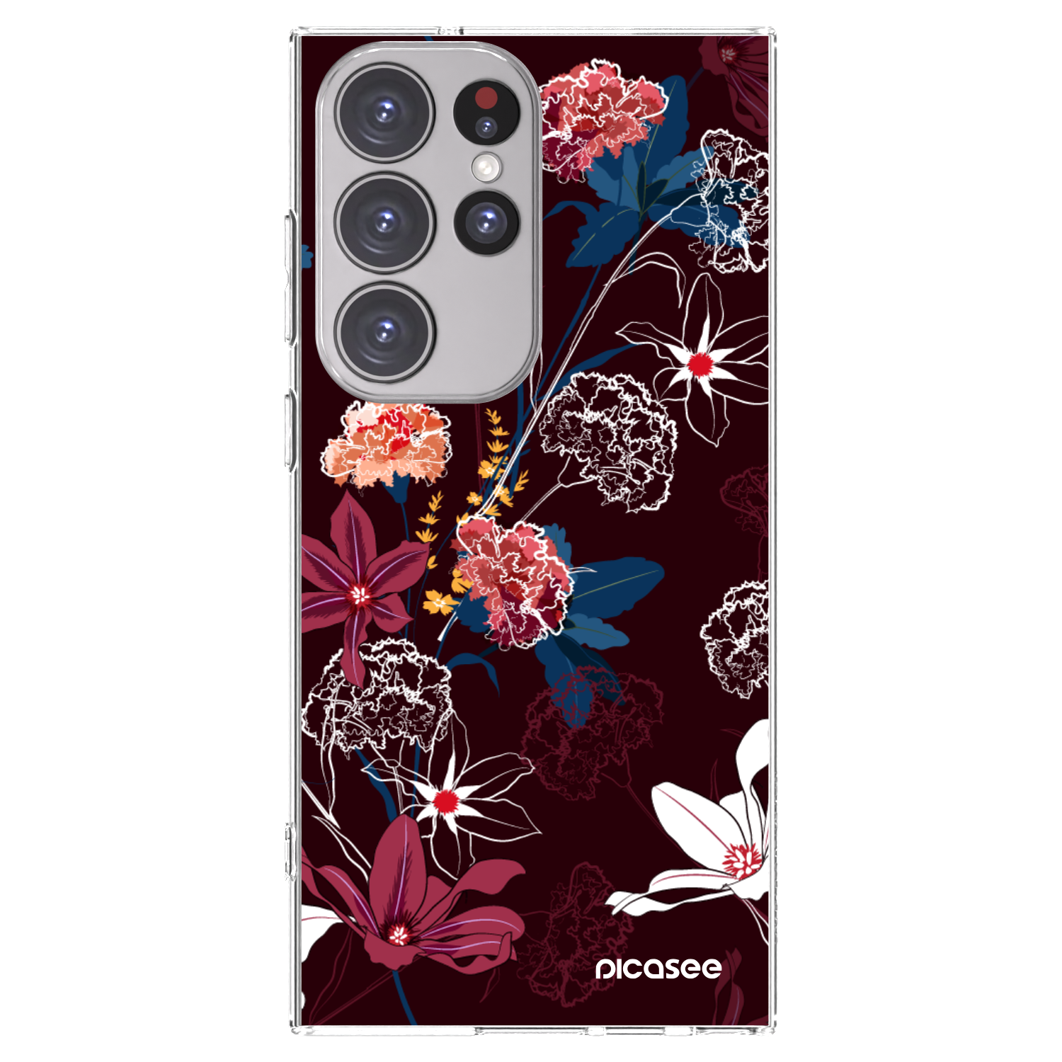 Picasee husă transparentă din silicon pentru Samsung Galaxy S23 Ultra 5G - Dark Meadow