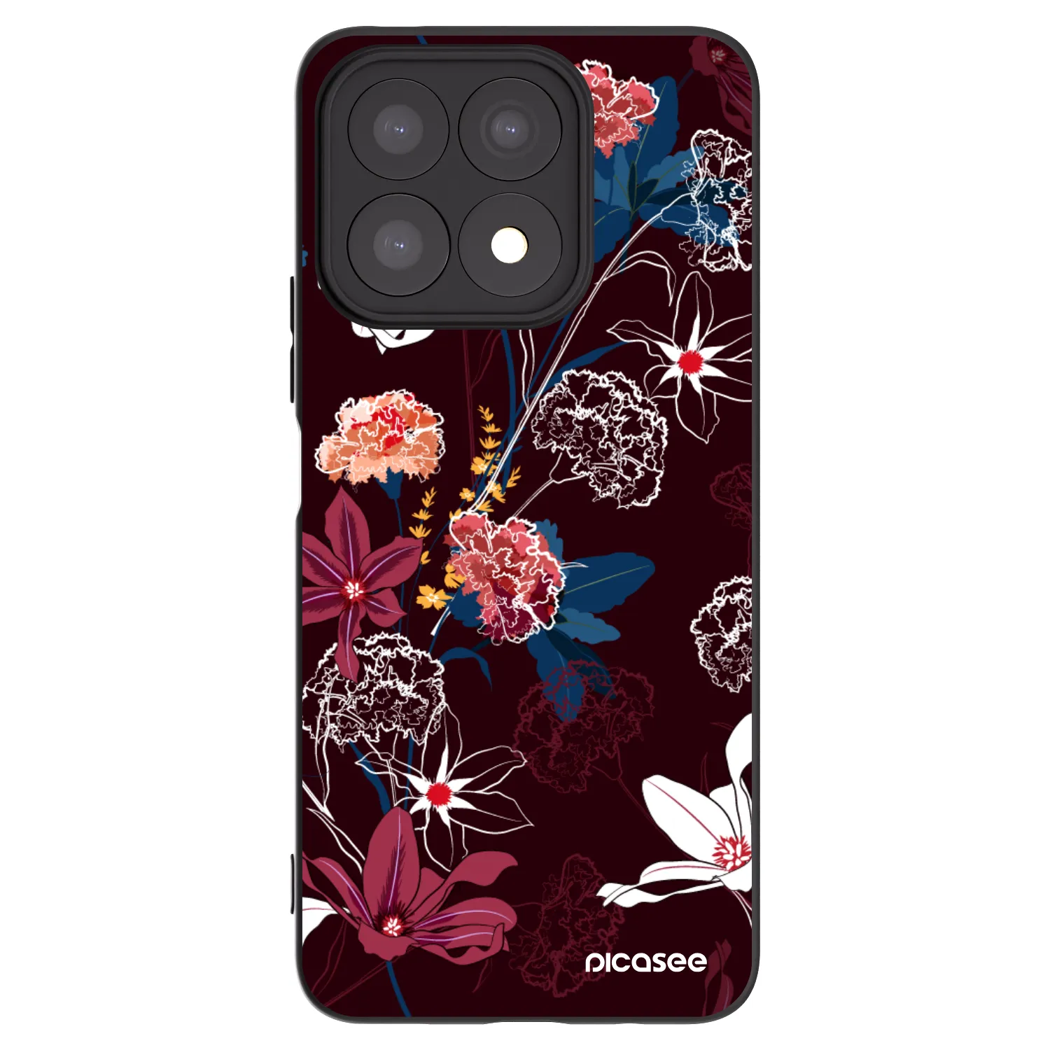 Picasee husă neagră din silicon pentru Honor X8a - Dark Meadow