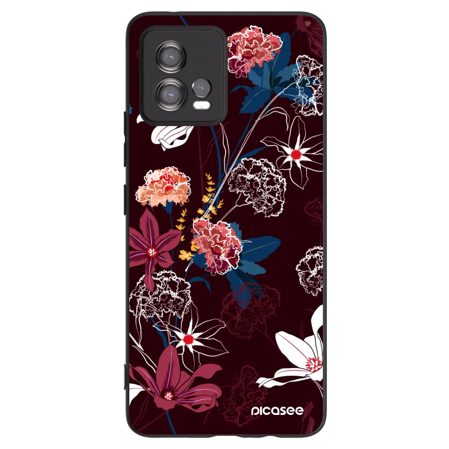 Picasee husă neagră din silicon pentru Motorola Moto G72 - Dark Meadow