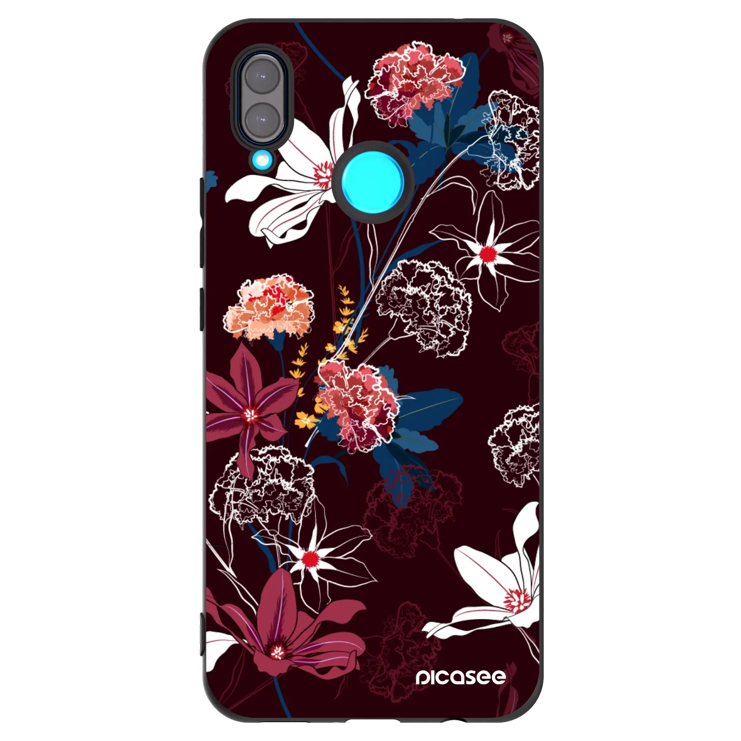 Picasee husă neagră din silicon pentru Huawei Nova 3i - Dark Meadow