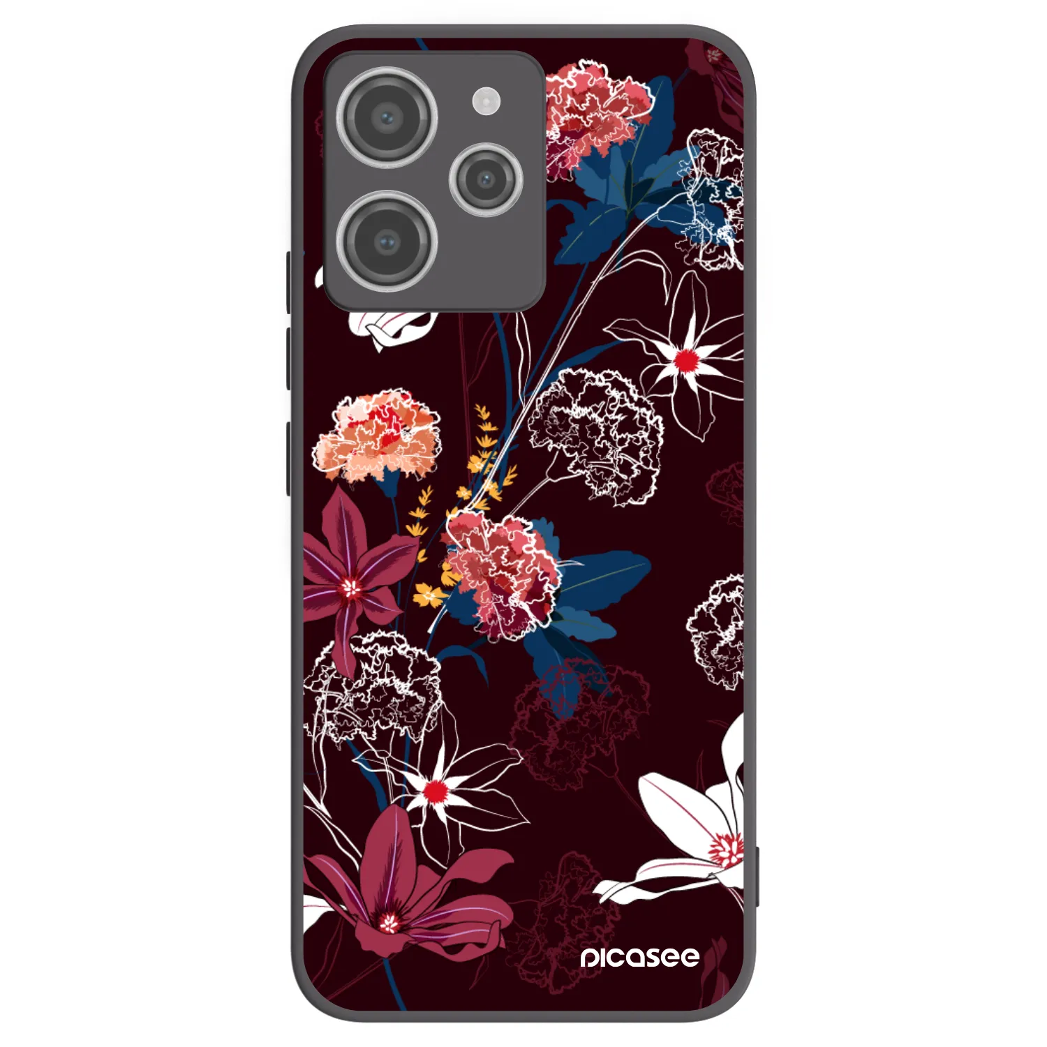 Picasee husă neagră din silicon pentru Xiaomi Redmi 12 4G - Dark Meadow