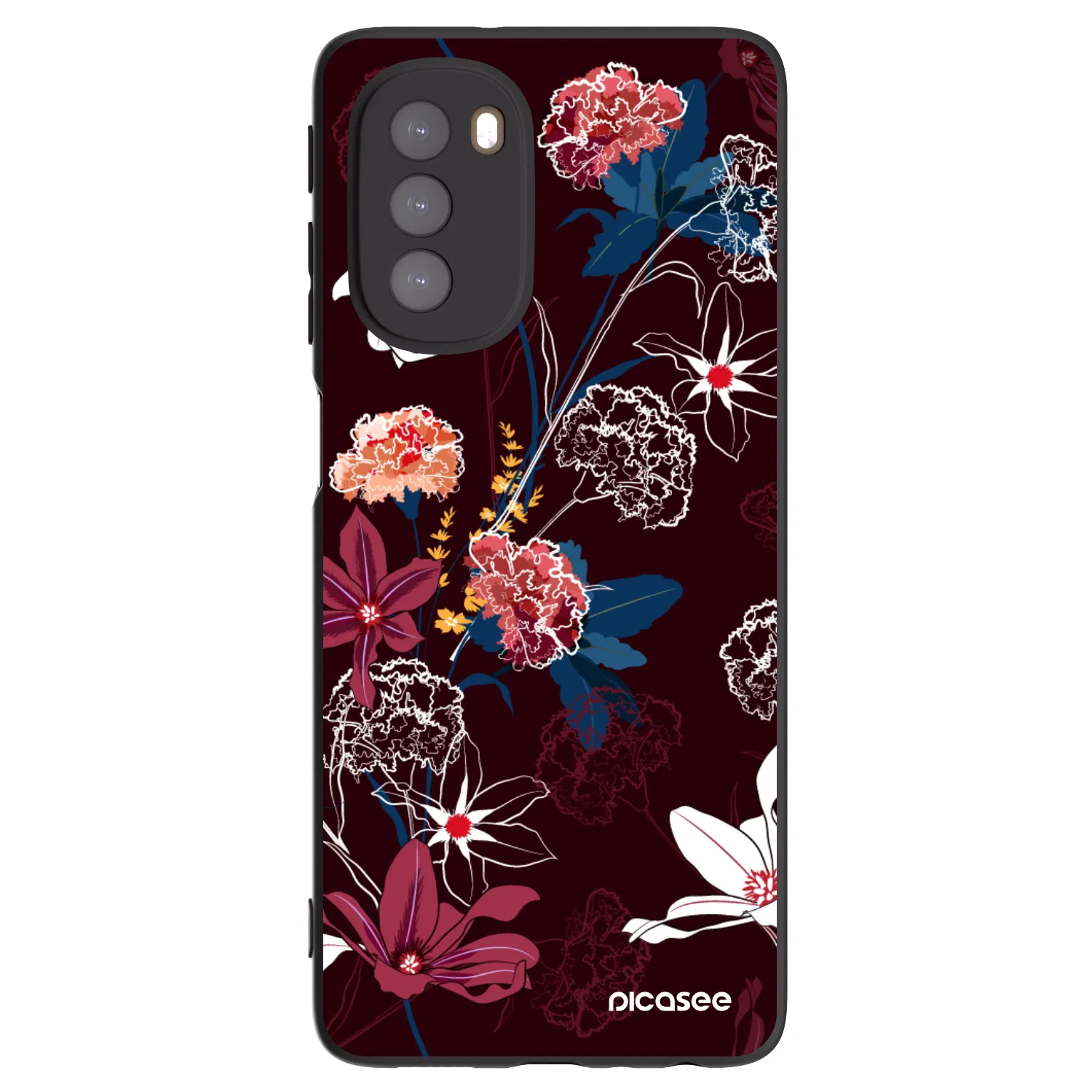 Picasee husă neagră din silicon pentru Motorola Moto G51 - Dark Meadow