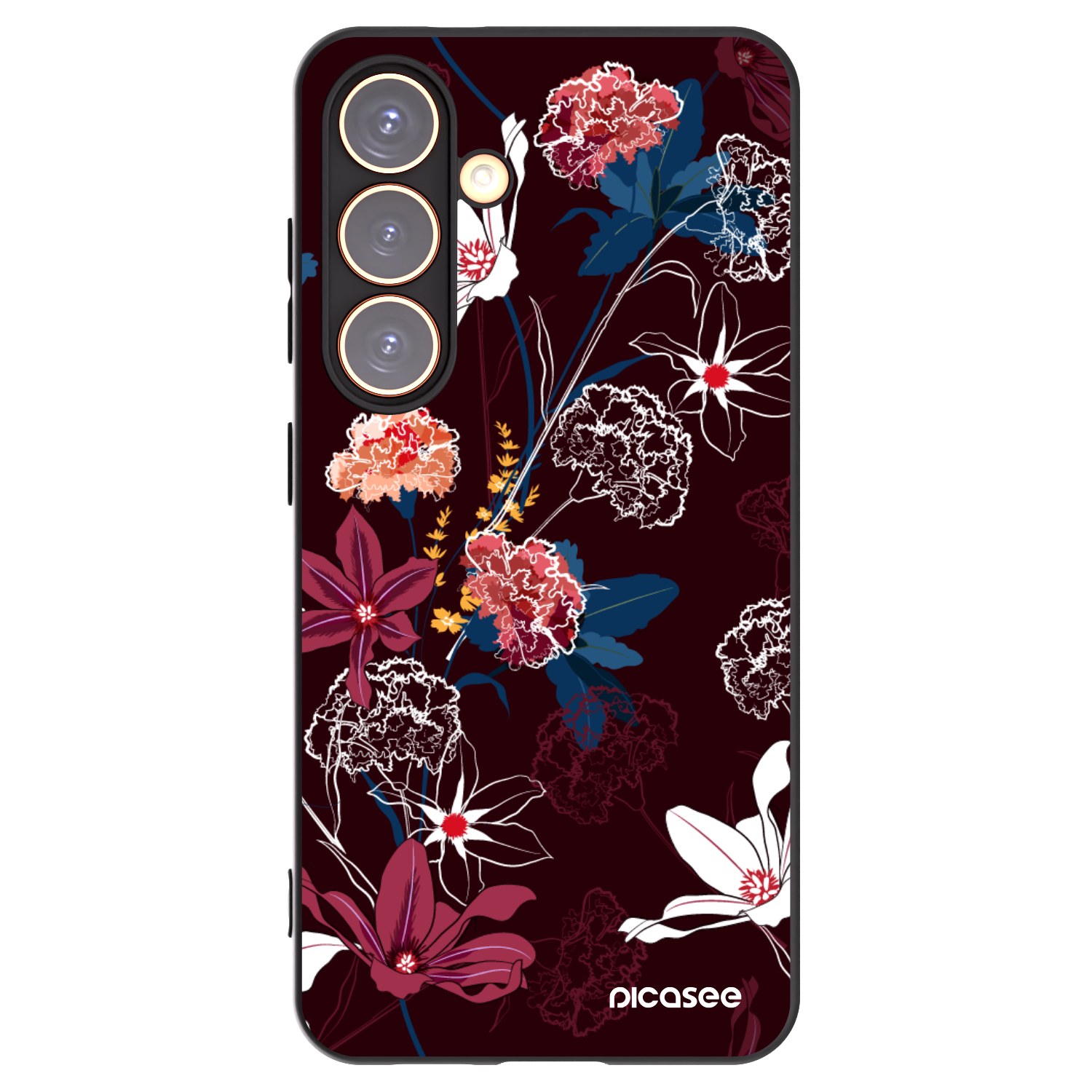 Picasee husă neagră din silicon pentru Samsung Galaxy S24 S921B 5G - Dark Meadow