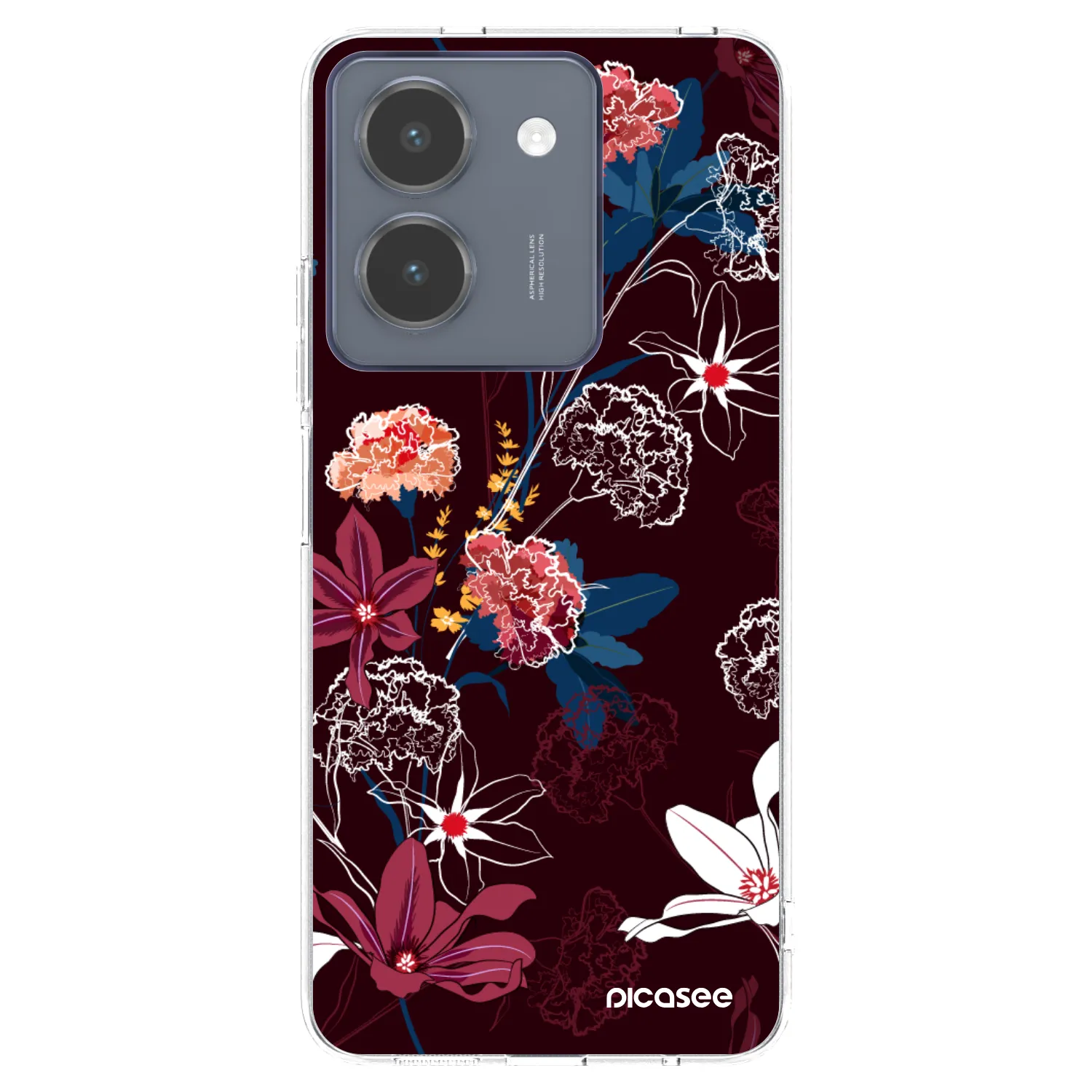 Picasee husă transparentă din silicon pentru Vivo Y36 4G - Dark Meadow