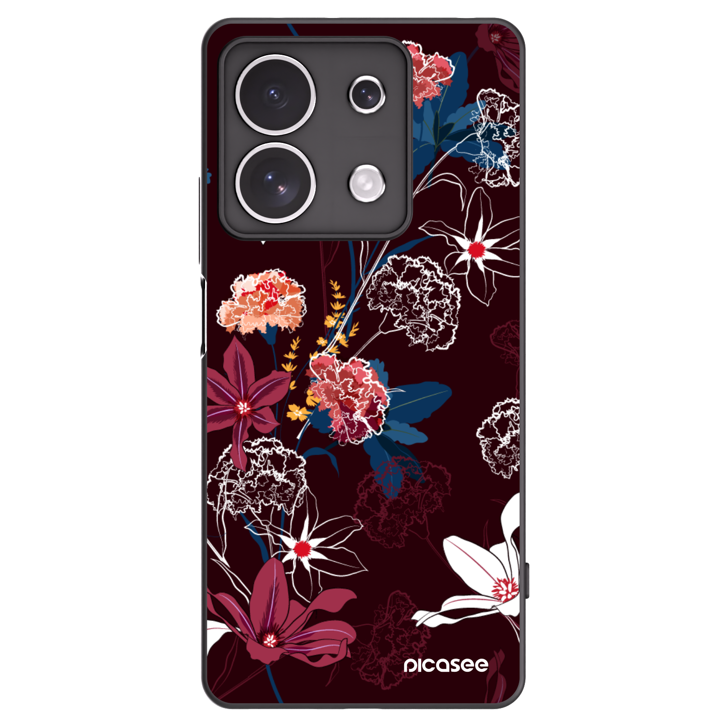 Picasee husă neagră din silicon pentru Xiaomi Redmi Note 13 4G - Dark Meadow