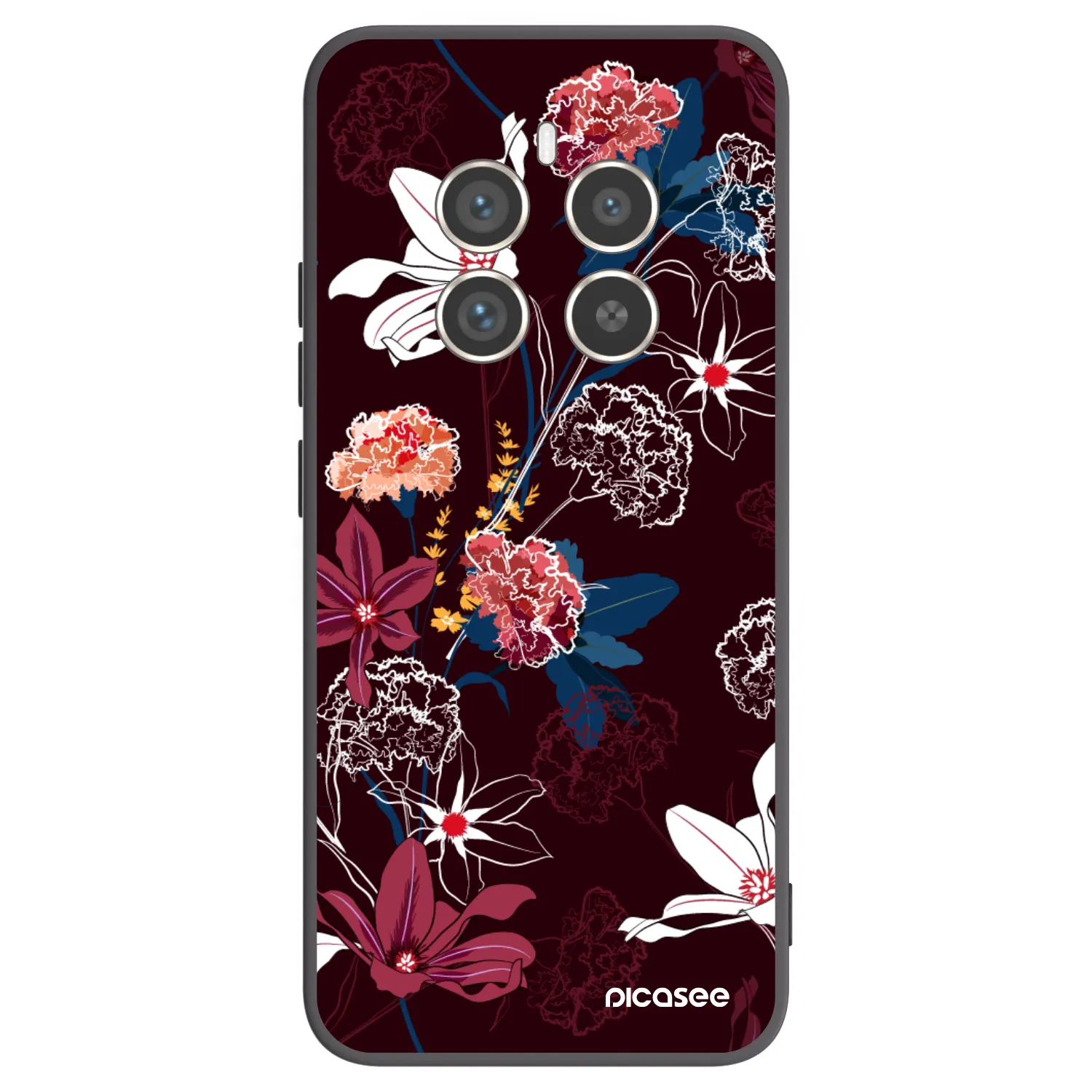 Picasee husă neagră din silicon pentru Realme 12 Pro 5G - Dark Meadow