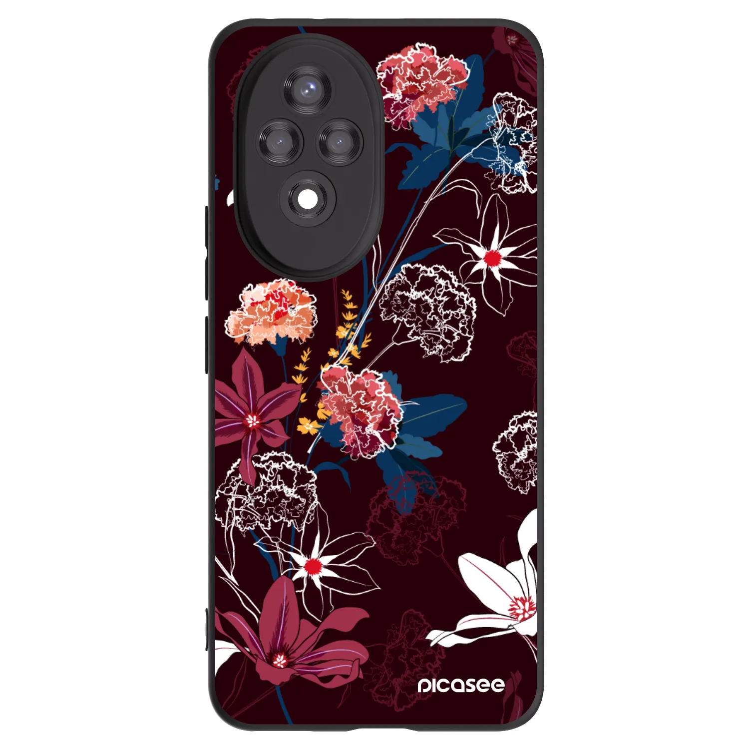 Picasee husă neagră din silicon pentru Honor 200 5G - Dark Meadow