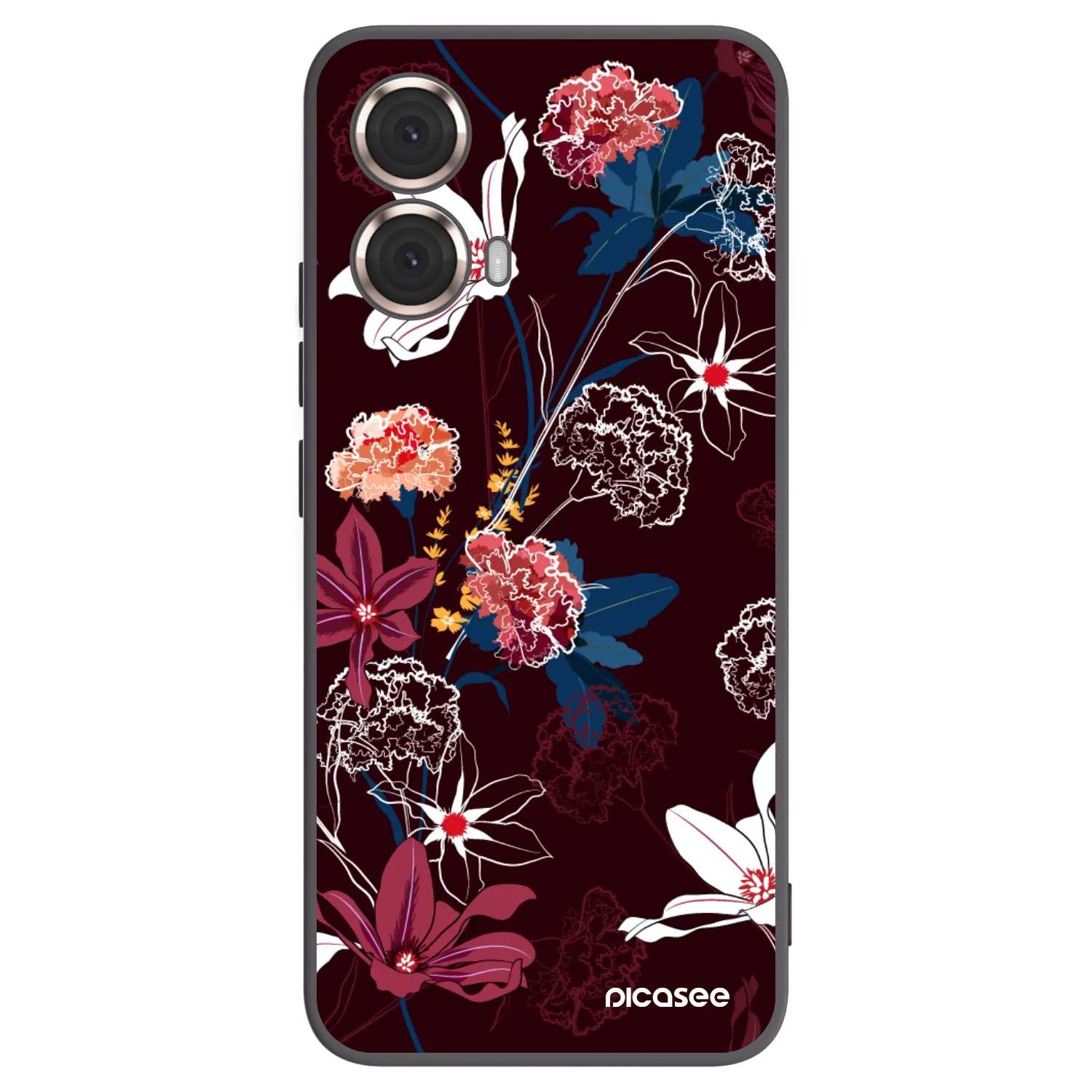 Picasee husă neagră din silicon pentru Motorola Moto G85 - Dark Meadow
