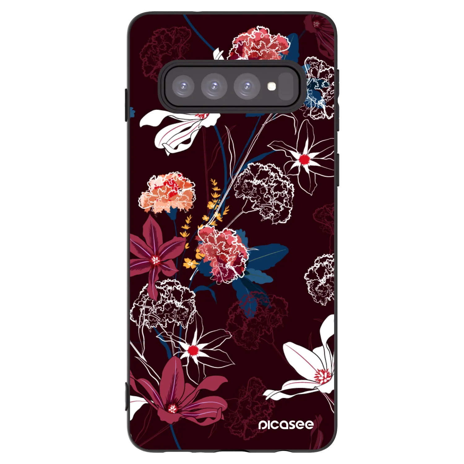 Picasee husă neagră din silicon pentru Samsung Galaxy S10 G973 - Dark Meadow