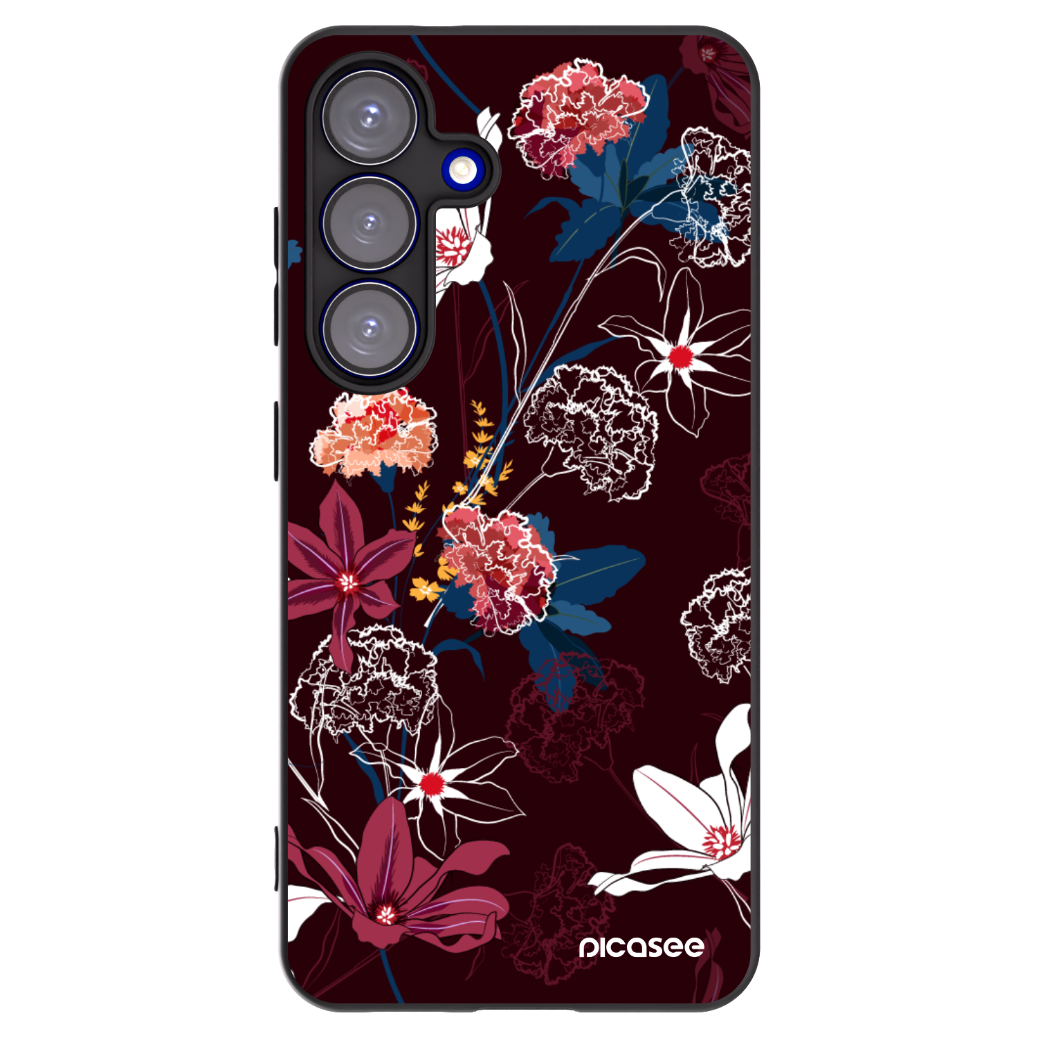 Picasee husă neagră din silicon pentru Samsung Galaxy S25 5G - Dark Meadow