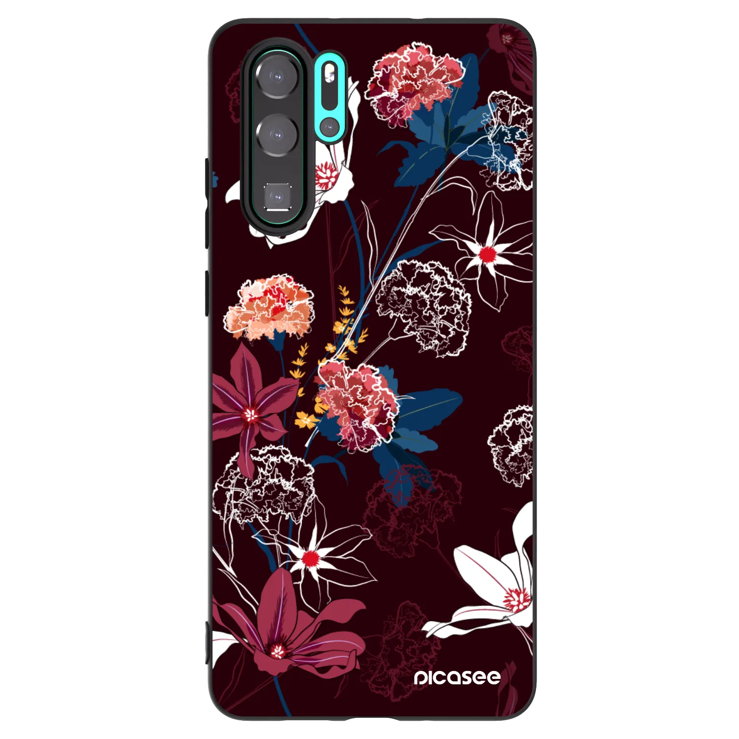 Picasee husă neagră din silicon pentru Huawei P30 Pro - Dark Meadow