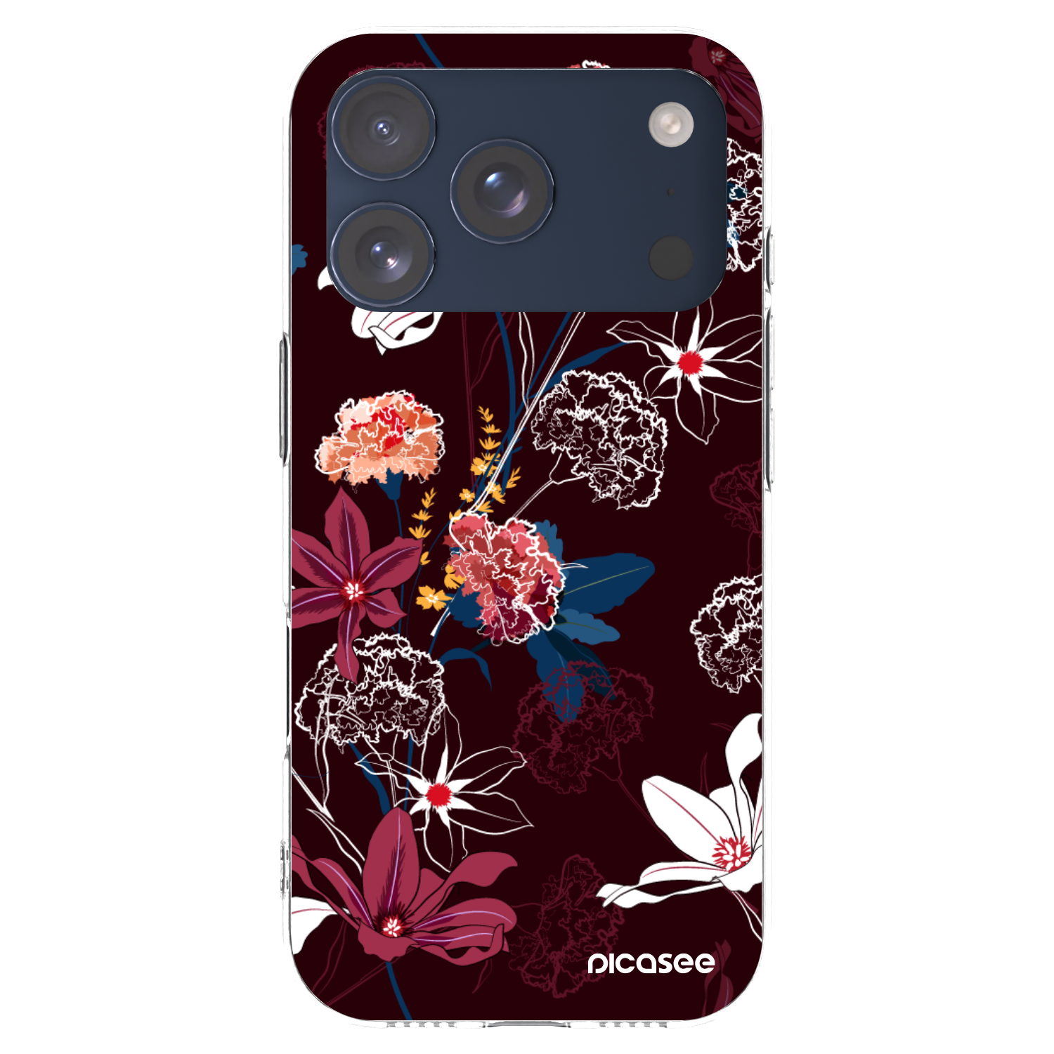 Picasee husă transparentă din silicon pentru Apple iPhone 17 Pro - Dark Meadow