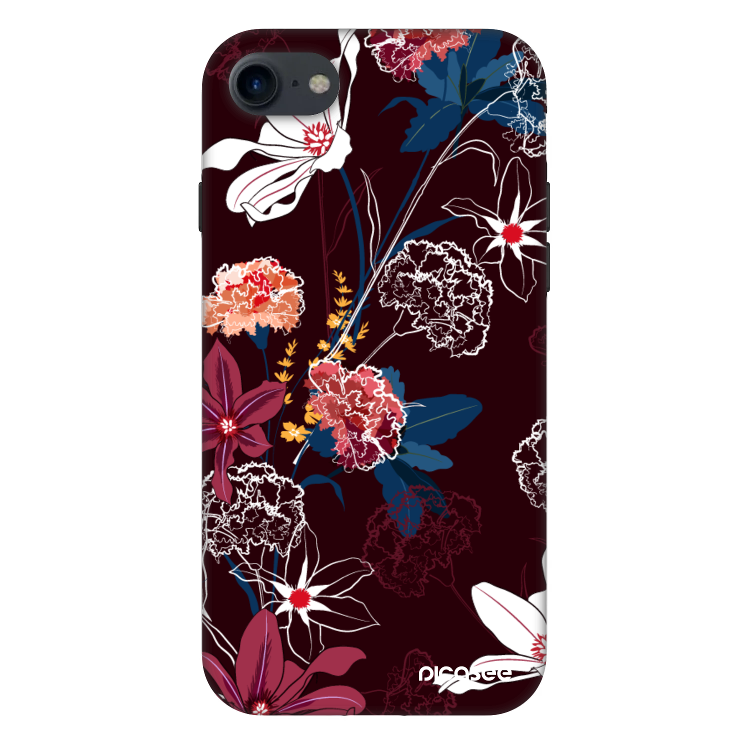Picasee Fashion Case pentru Apple iPhone 8 - Dark Meadow