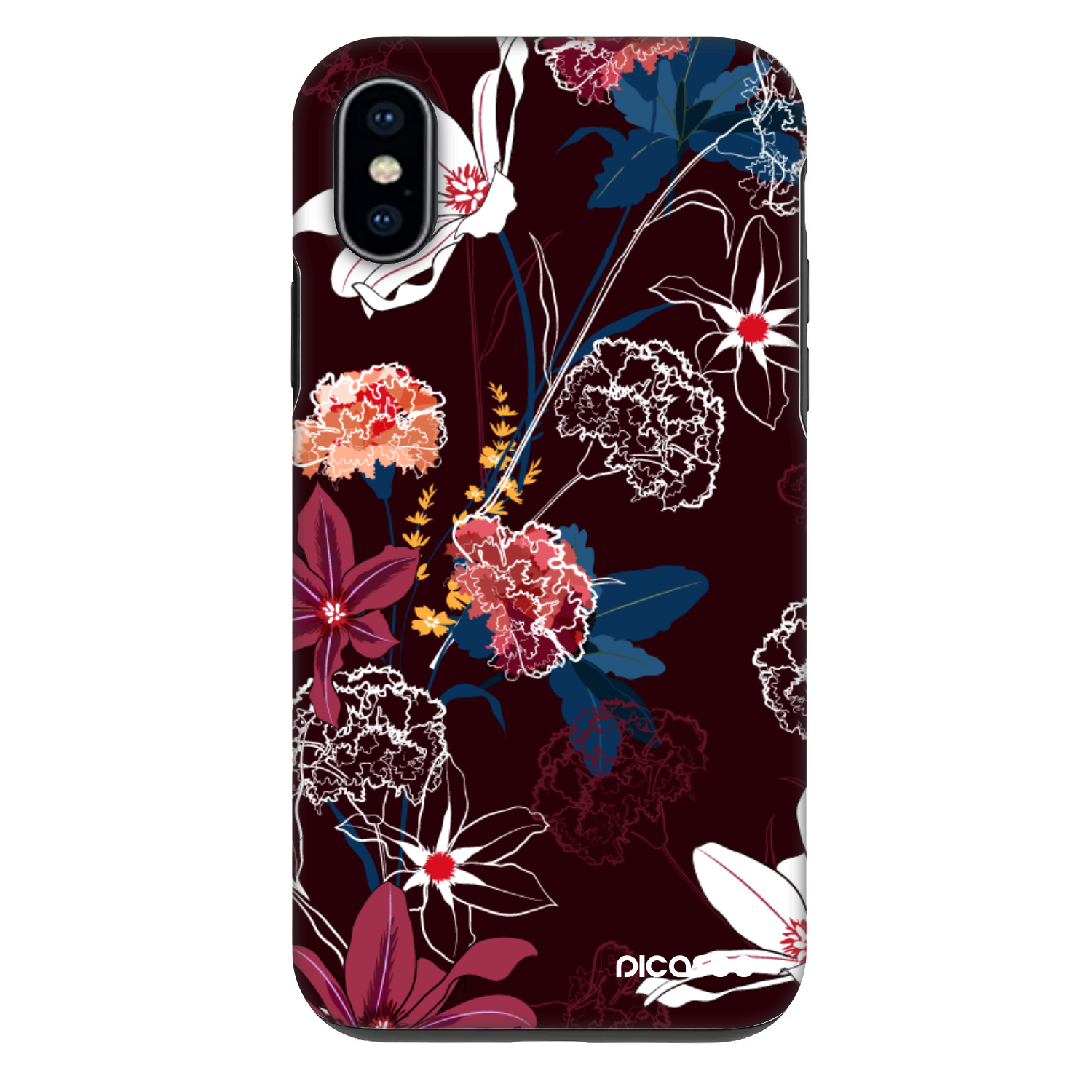 Picasee Fashion Case pentru Apple iPhone X/XS - Dark Meadow