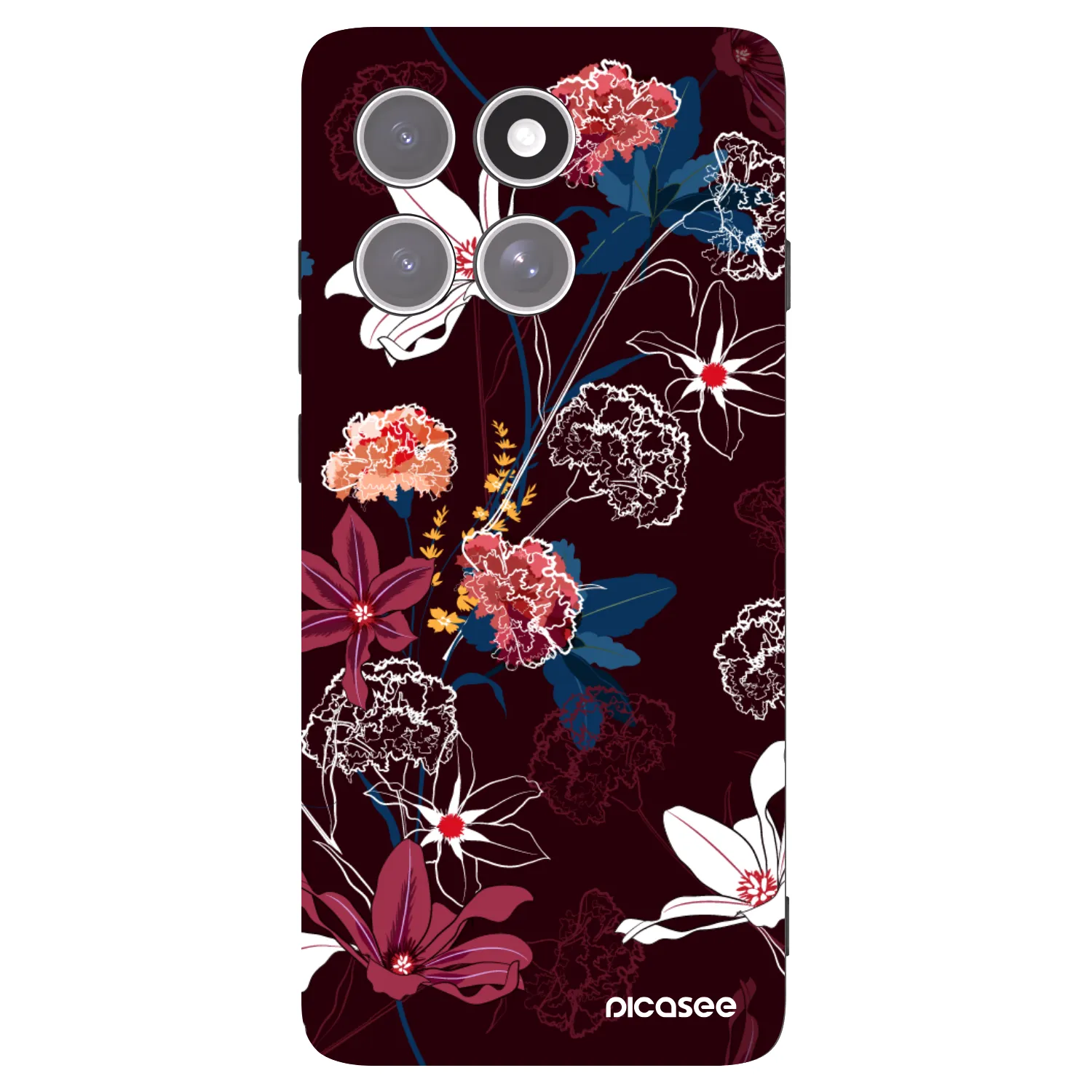 Picasee husă neagră din silicon pentru Motorola Edge 60 Pro - Dark Meadow