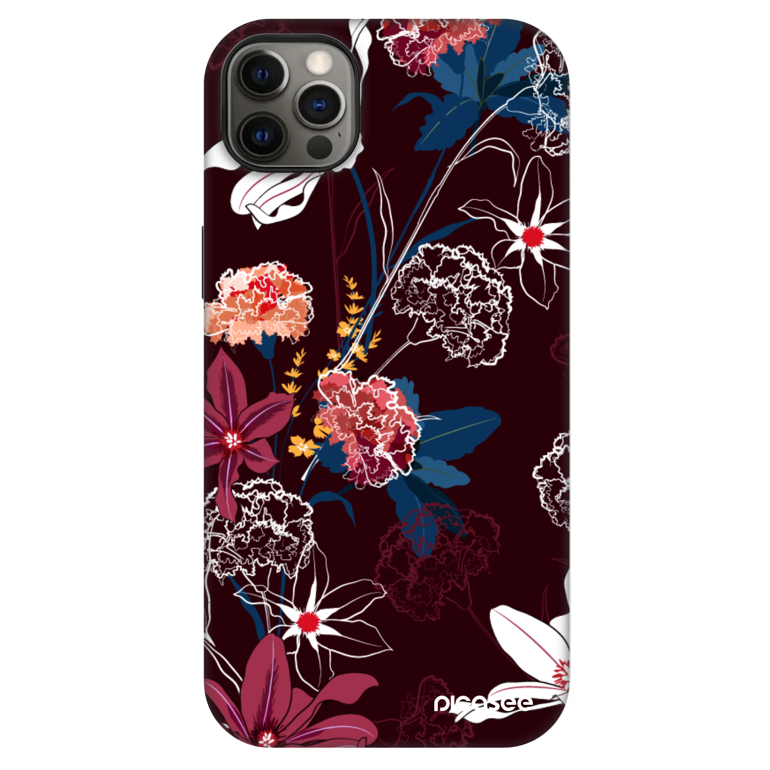 Picasee Fashion Case MagSafe pentru Apple iPhone 12 Pro Max - Dark Meadow