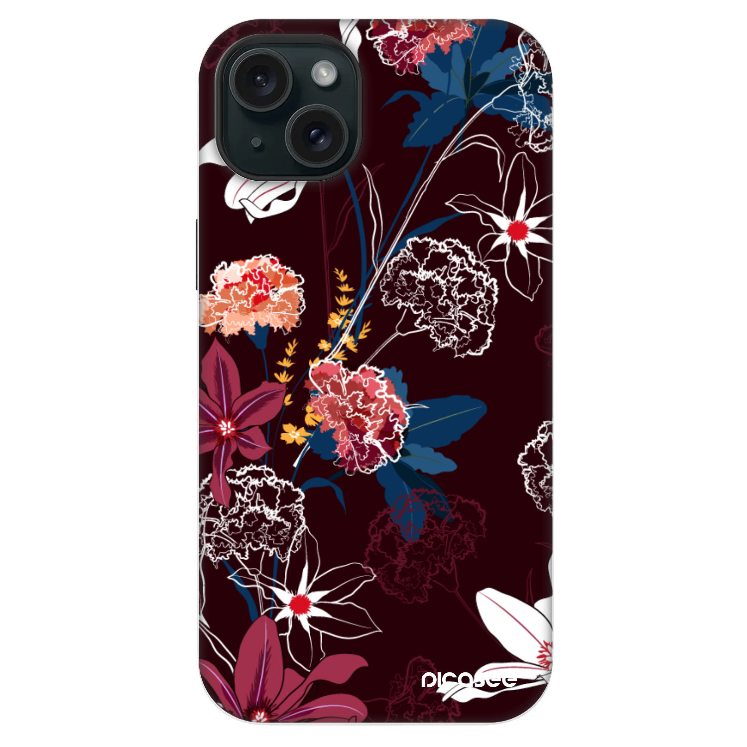 Picasee Fashion Case MagSafe pentru Apple iPhone 14 Plus - Dark Meadow