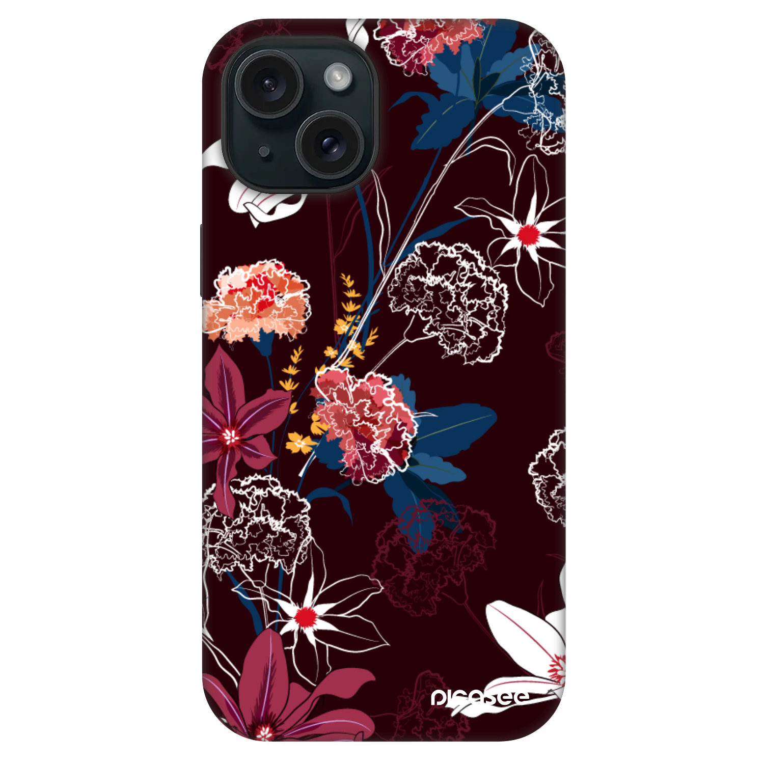 Picasee Fashion Case MagSafe pentru Apple iPhone 15 - Dark Meadow
