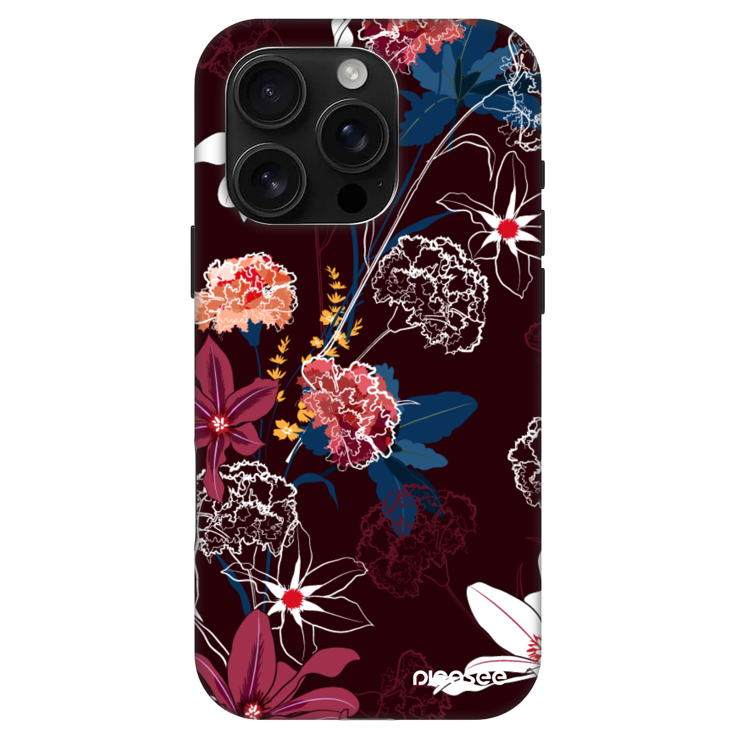 Picasee Fashion Case MagSafe pentru Apple iPhone 16 Pro - Dark Meadow