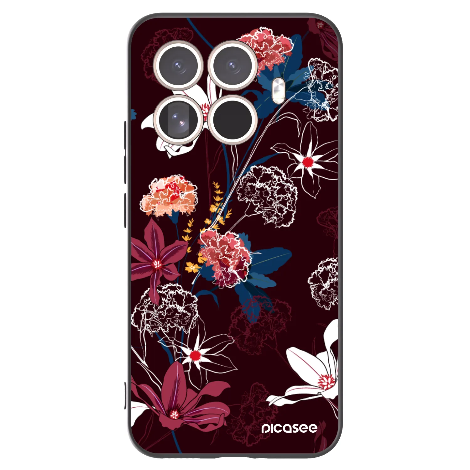 Picasee husă neagră din silicon pentru Xiaomi 15T Pro - Dark Meadow