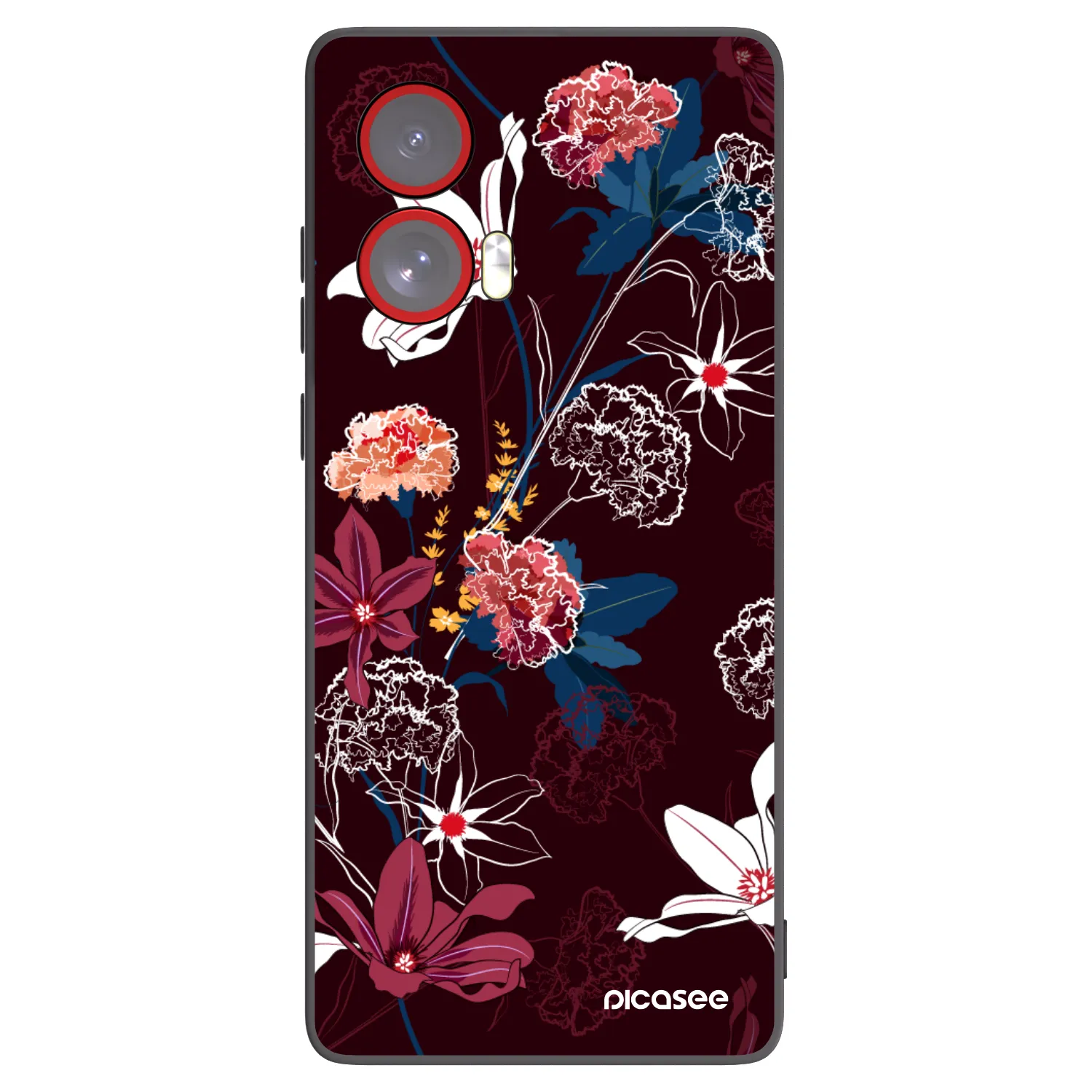 Picasee husă neagră din silicon pentru Motorola Edge 50 Fusion - Dark Meadow
