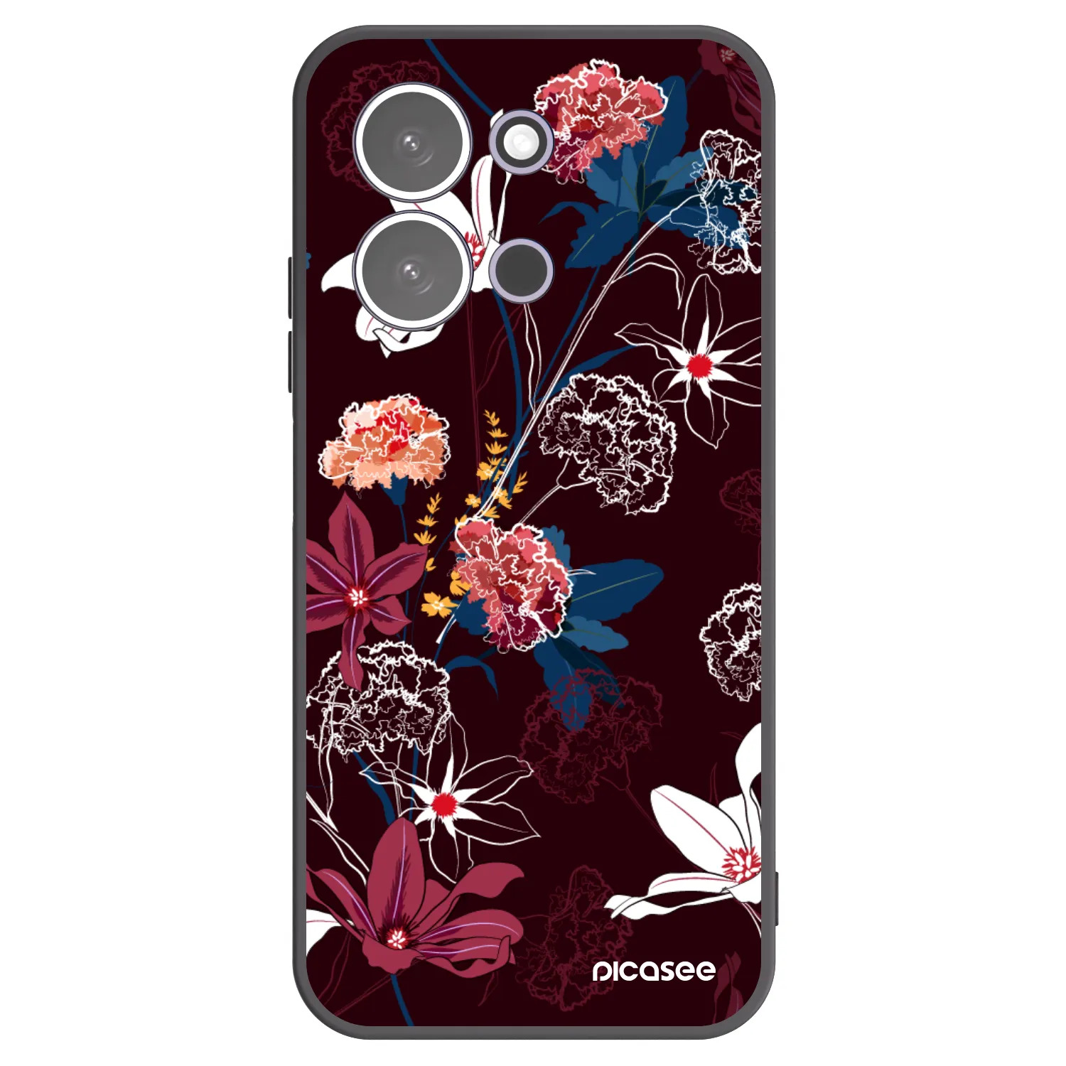 Picasee husă neagră din silicon pentru Xiaomi Redmi 15C 5G - Dark Meadow