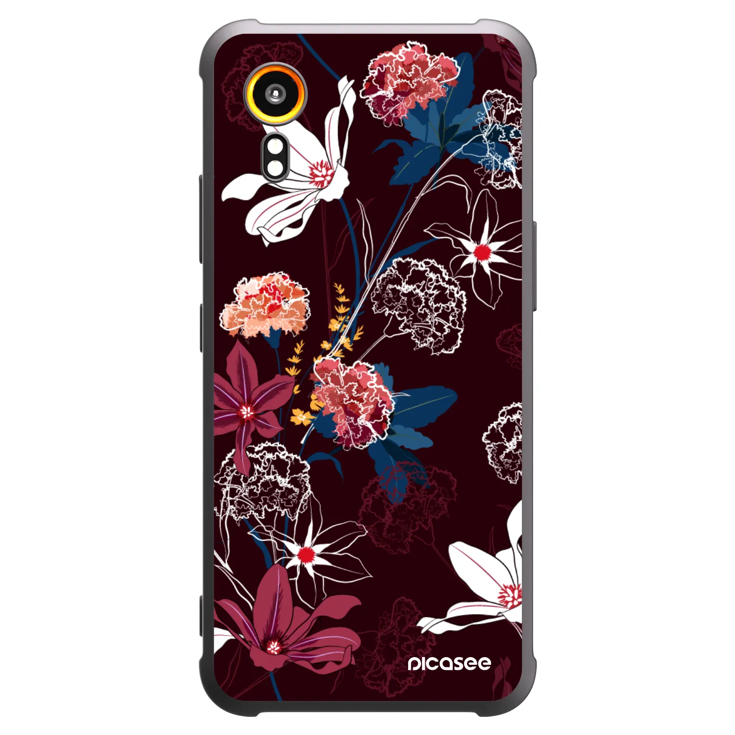 Picasee husă neagră din silicon pentru Samsung Galaxy Xcover 7 - Dark Meadow