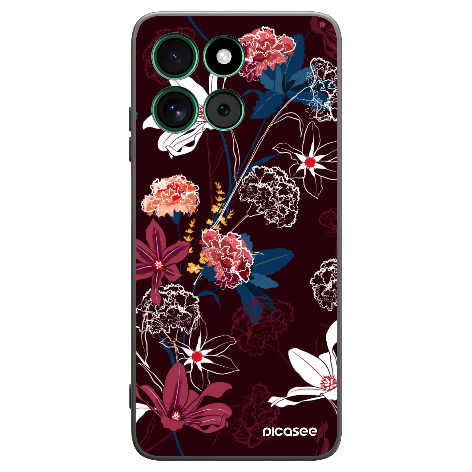 Picasee husă neagră din silicon pentru Motorola Moto G57 Power - Dark Meadow