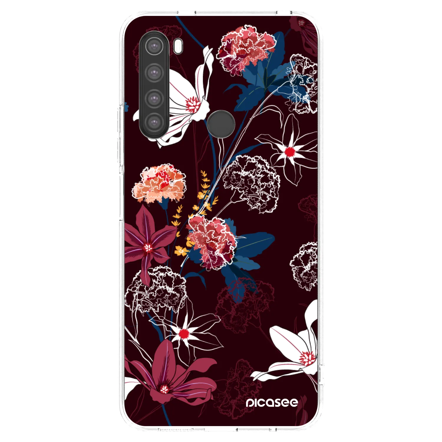 Picasee husă transparentă din silicon pentru Xiaomi Redmi Note 8 - Dark Meadow