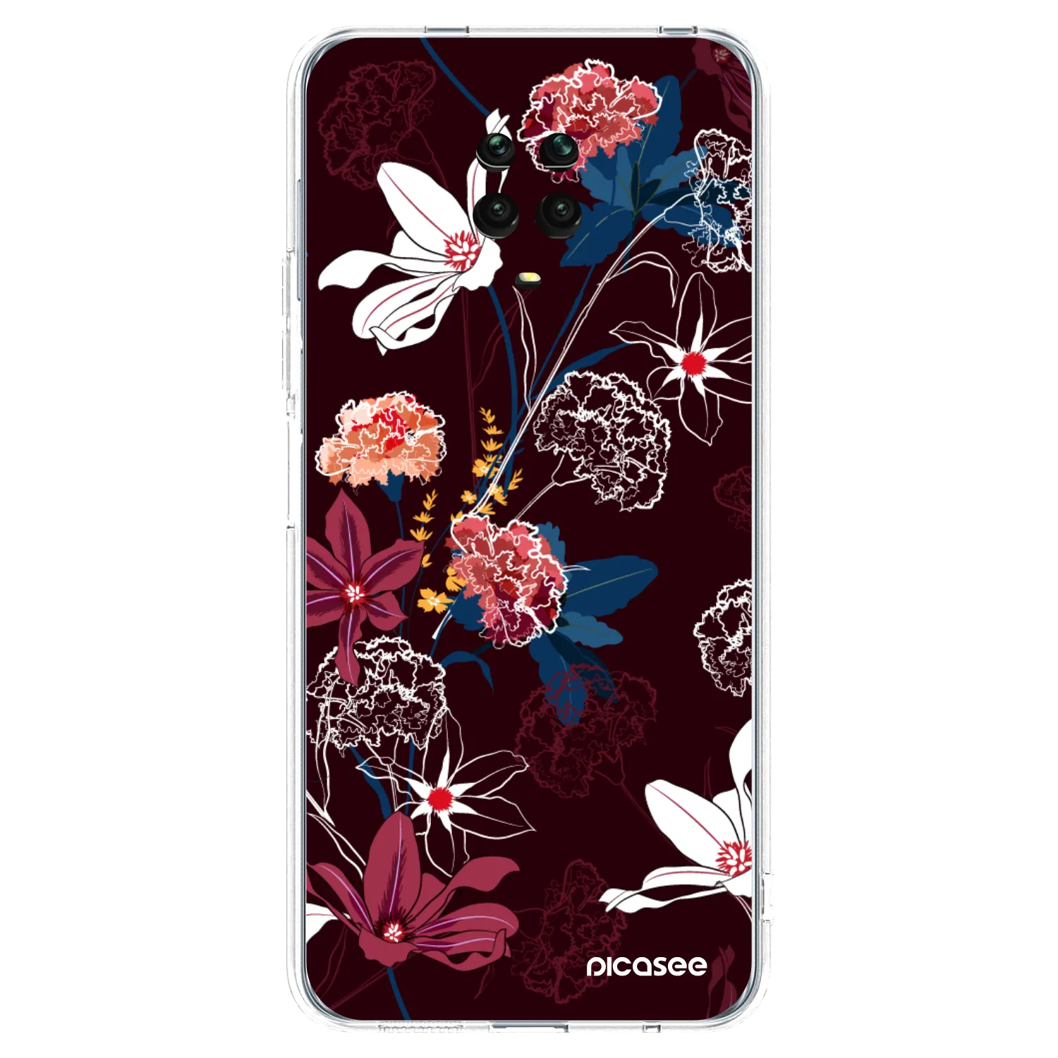 Picasee husă transparentă din silicon pentru Xiaomi Redmi Note 9 Pro - Dark Meadow