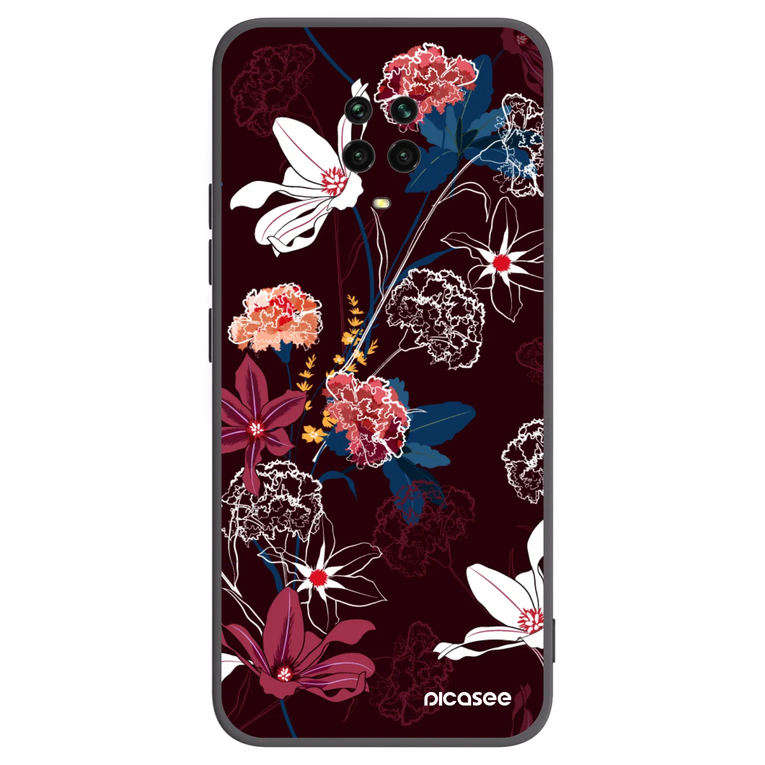 Picasee husă neagră din silicon pentru Xiaomi Redmi Note 9 Pro - Dark Meadow