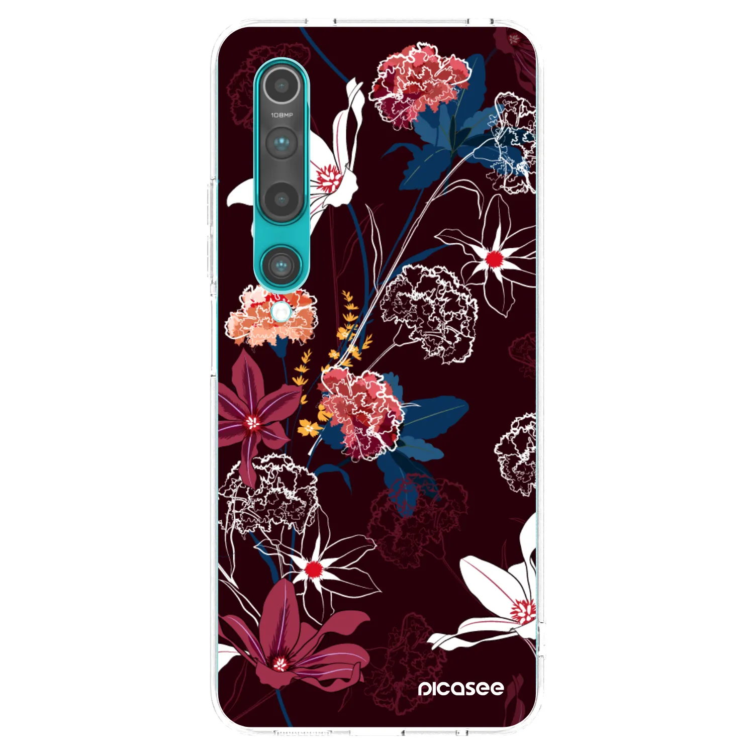 Picasee husă transparentă din silicon pentru Xiaomi Mi 10 - Dark Meadow