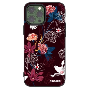 Picasee husă neagră din silicon pentru Apple iPhone 13 Pro Max - Dark Meadow